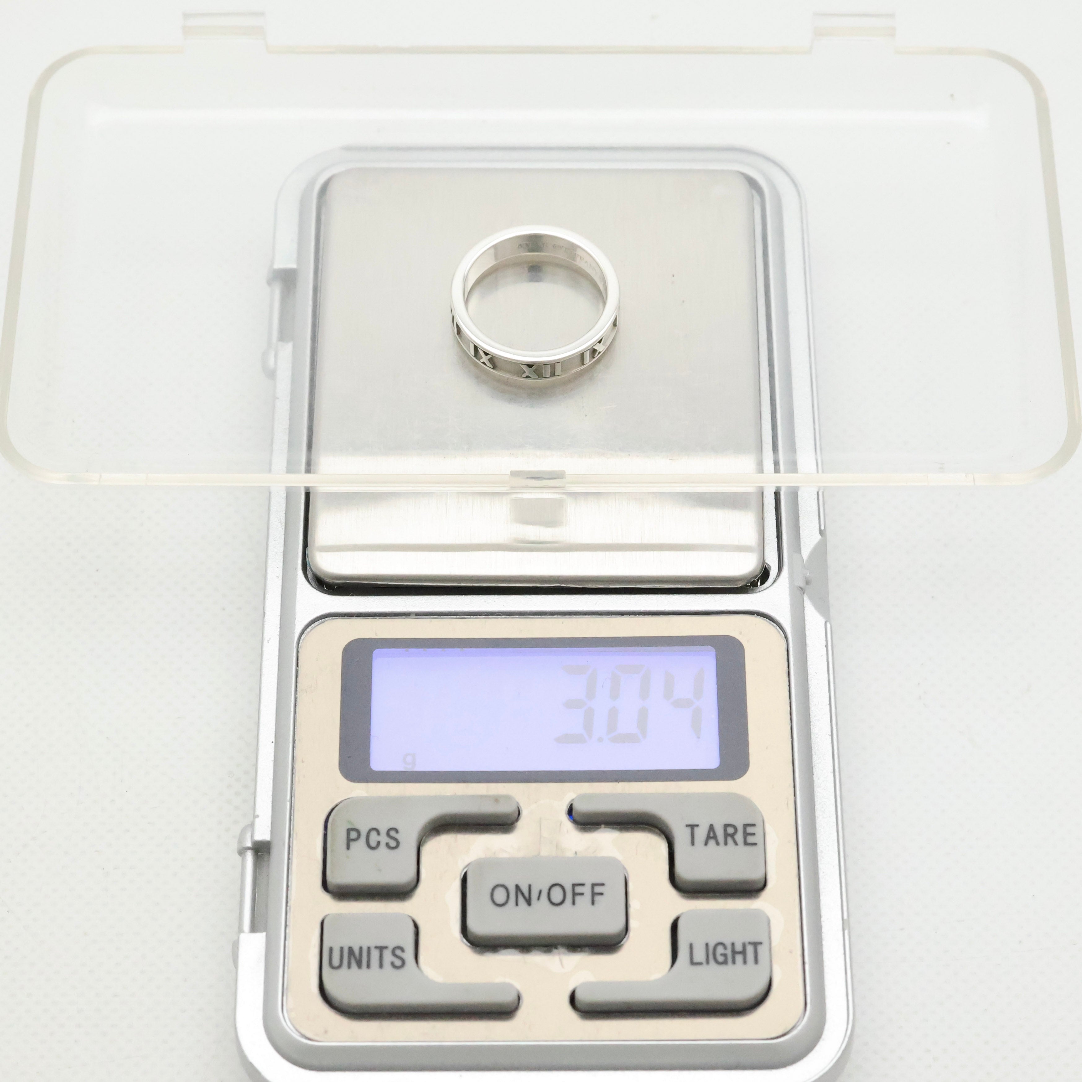 Tiffany & Co. Atlas Ring Size US 5.25 Sterling Silver 925