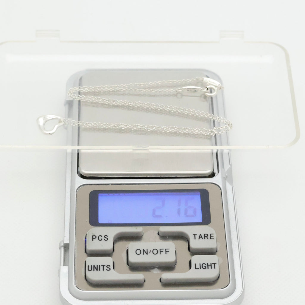 TIFFANY&Co. オープンハート 11mm エルサペレッティ ネックレス AG925