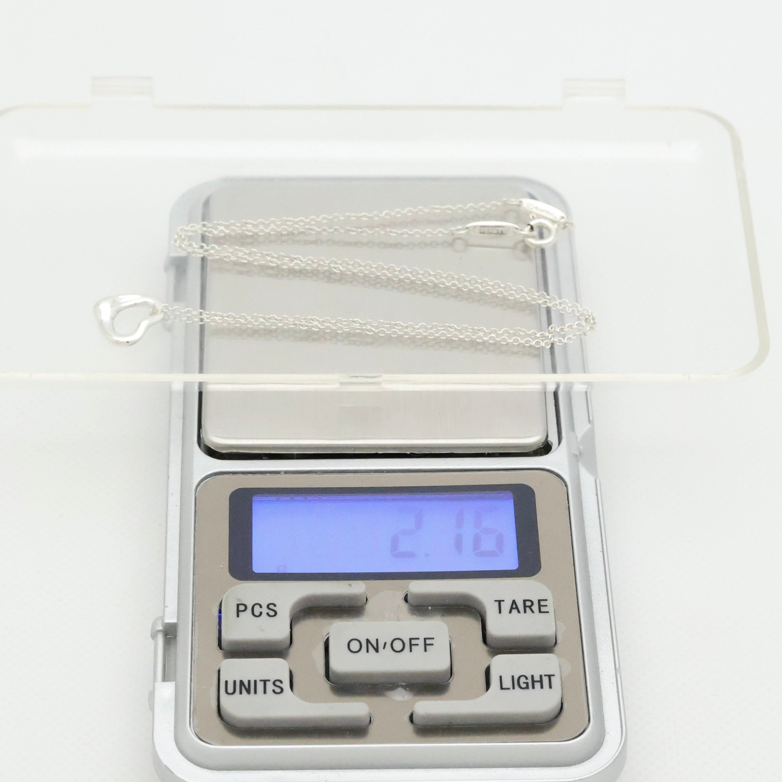 TIFFANY&Co. オープンハート 11mm エルサペレッティ ネックレス AG925