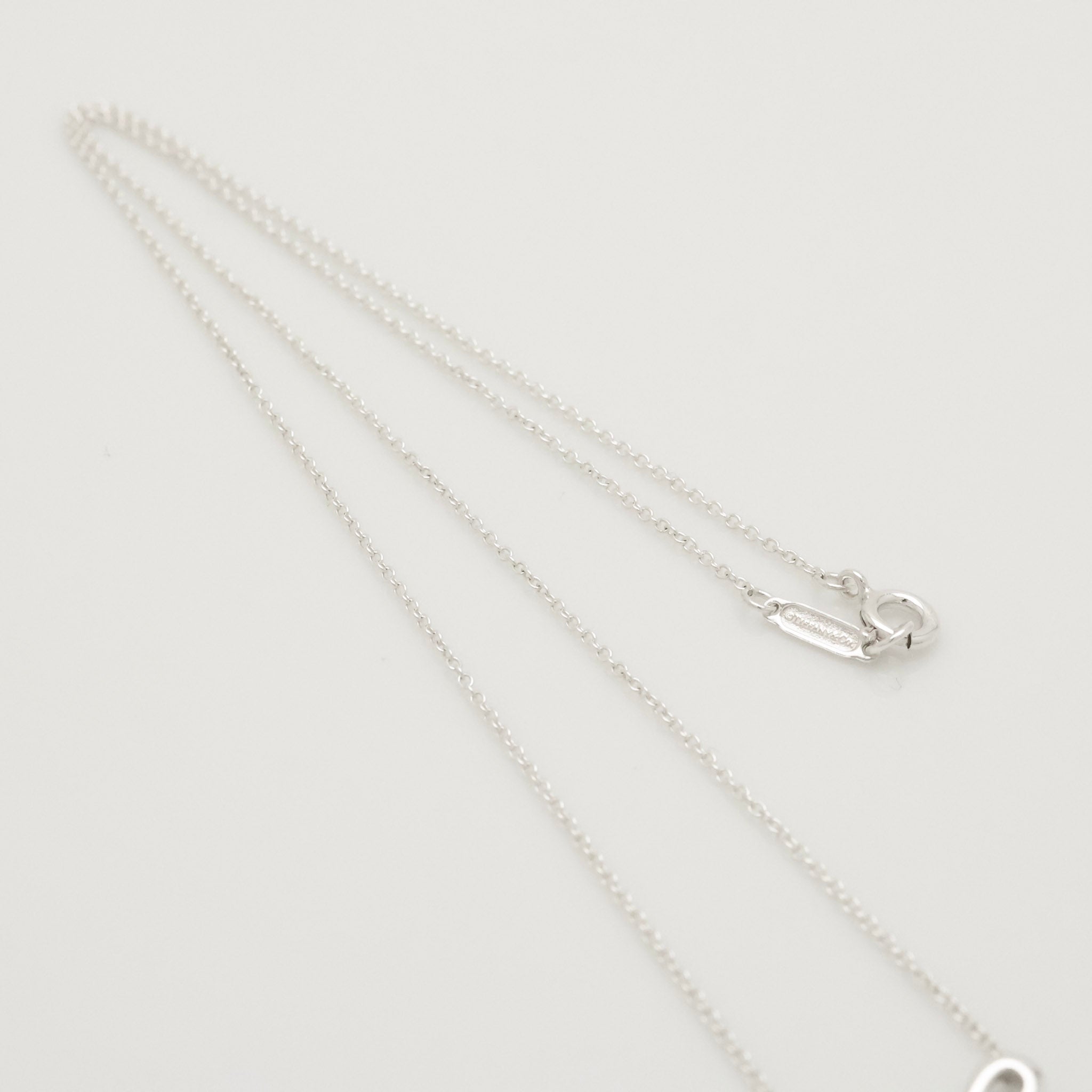 Tiffany & Co. Ribbon Bow Necklace Pendant  Sterling Silver 925 