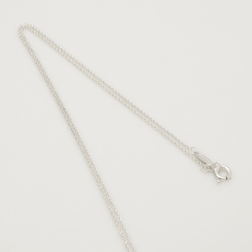 Tiffany & Co. Stencil Star Cutout Circle Necklace Sterling Silver 925 