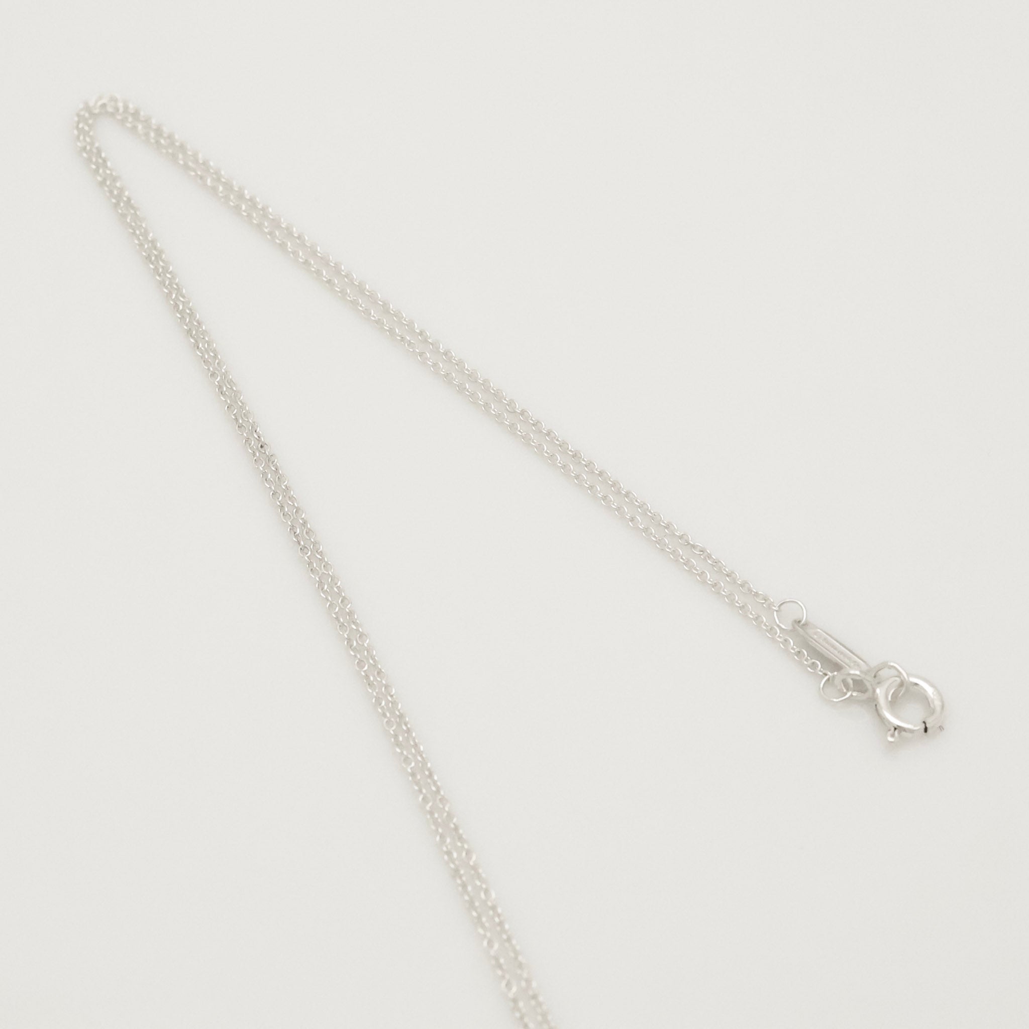 Tiffany & Co. Stencil Star Cutout Circle Necklace Sterling Silver 925 