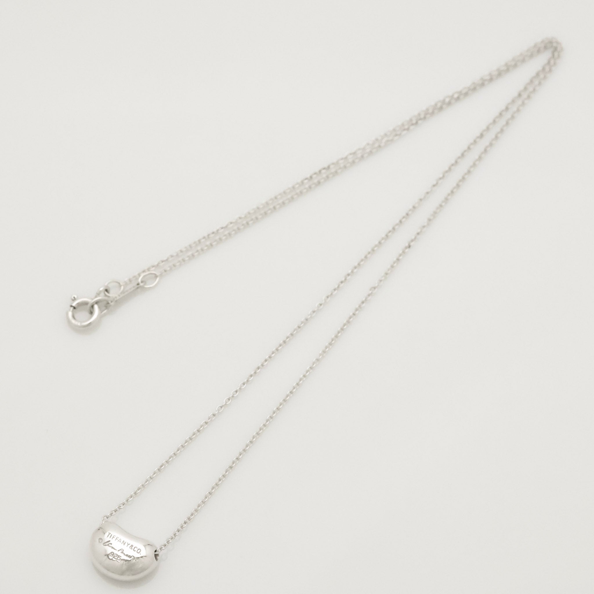  Tiffany & Co. Peretti Mini  Bean Necklace  Sterling Silver 925 