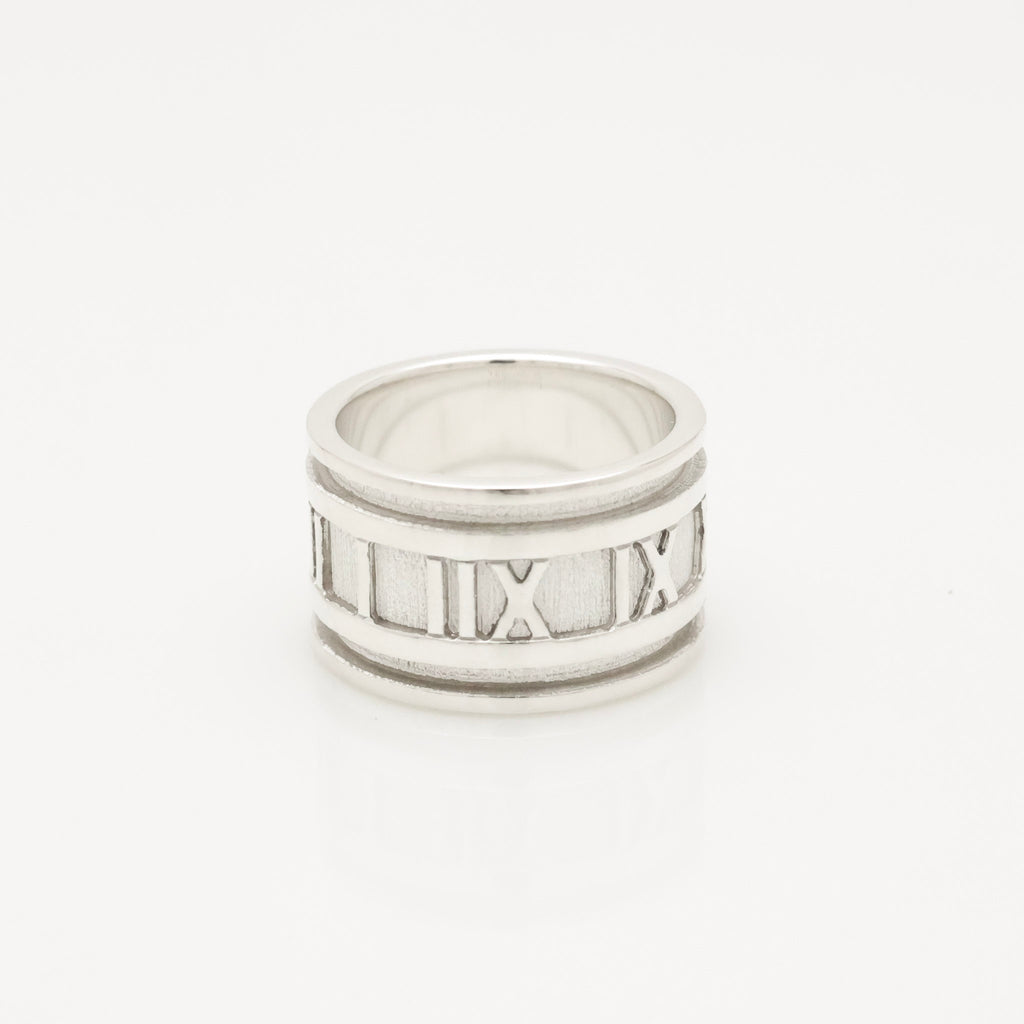 Tiffany & Co. Atlas Wide Ring Size 4.5- 5 Sterling Silver 925