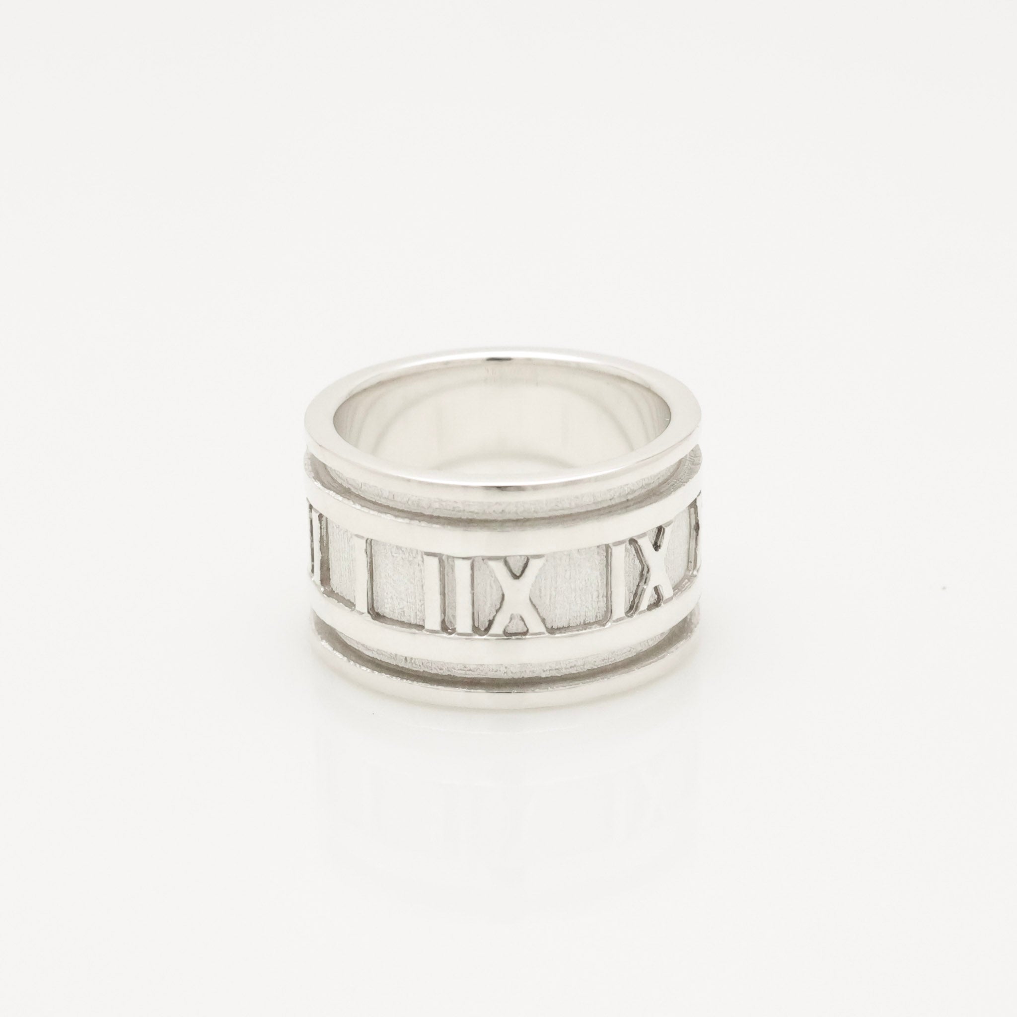 Tiffany & Co. Atlas Wide Ring Size 4.5- 5 Sterling Silver 925
