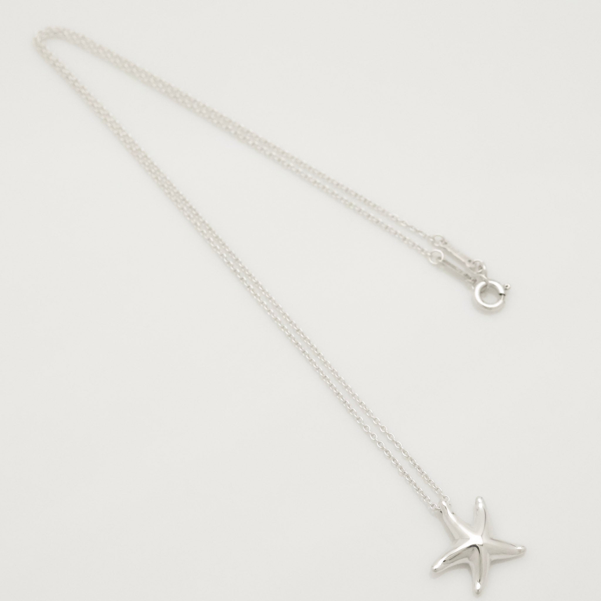 Tiffany & Co. Starfish Pendant Necklace Sterling Silve 925