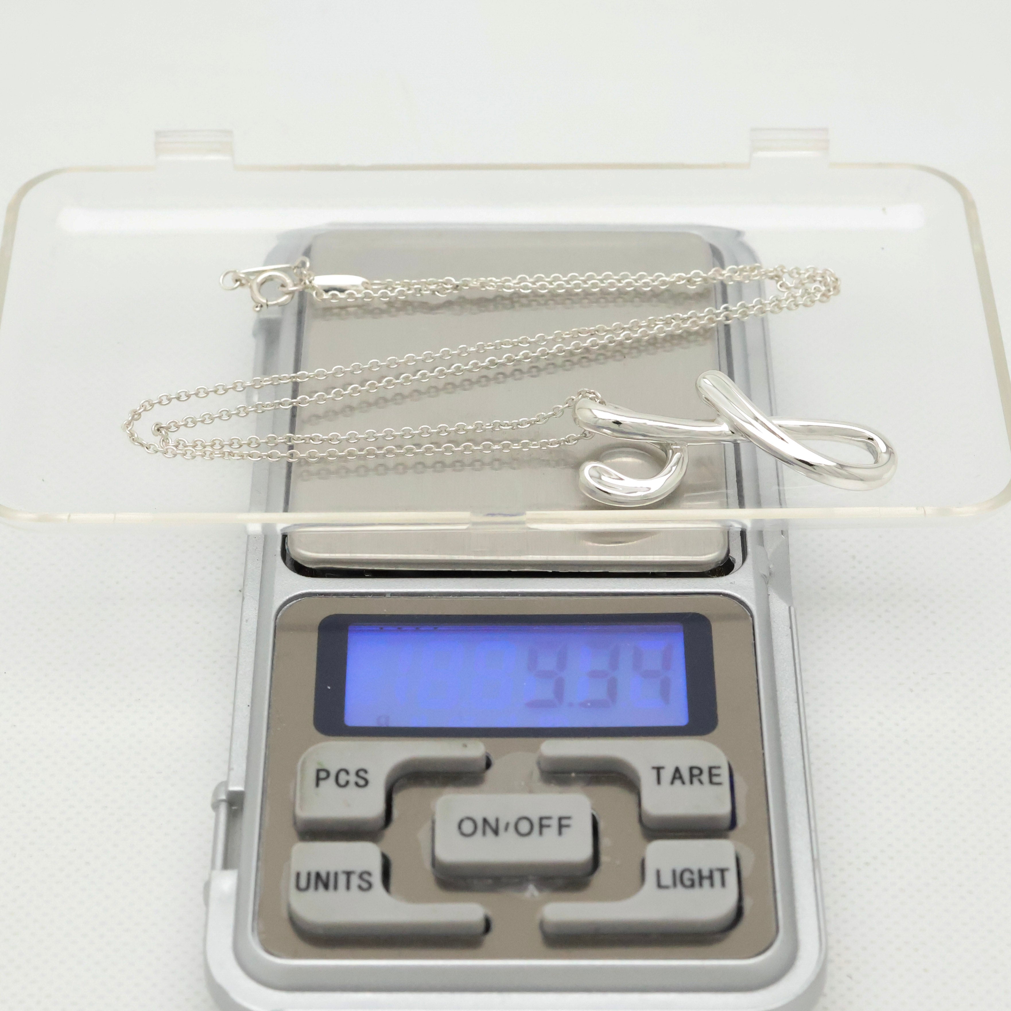 TIFFANY&Co. ラージ ノーツ レター Y イニシャル  ネックレス AG925