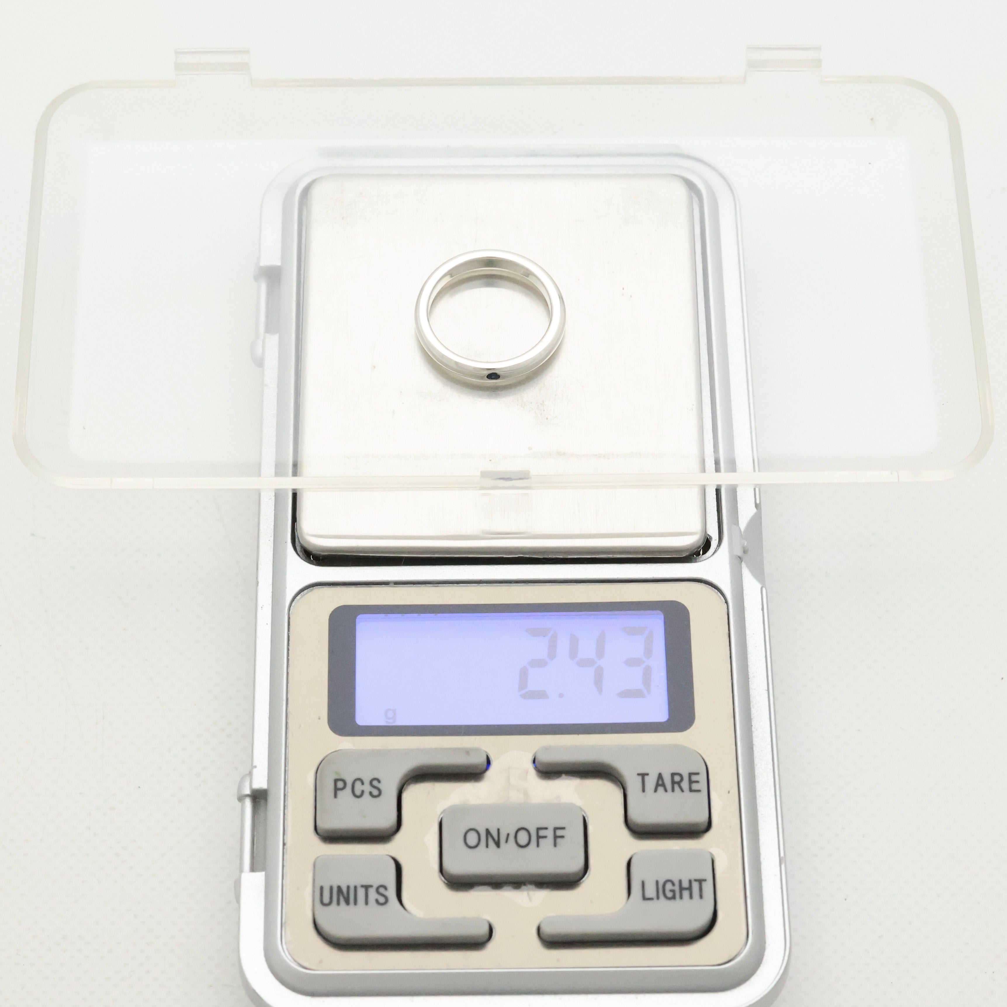 TIFFANY&Co. スタッキング バンド サファイア 1P リング 8 号 AG925