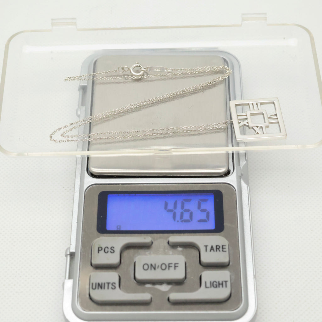 TIFFANY&Co. アトラス オープン スクエア ネックレス AG925