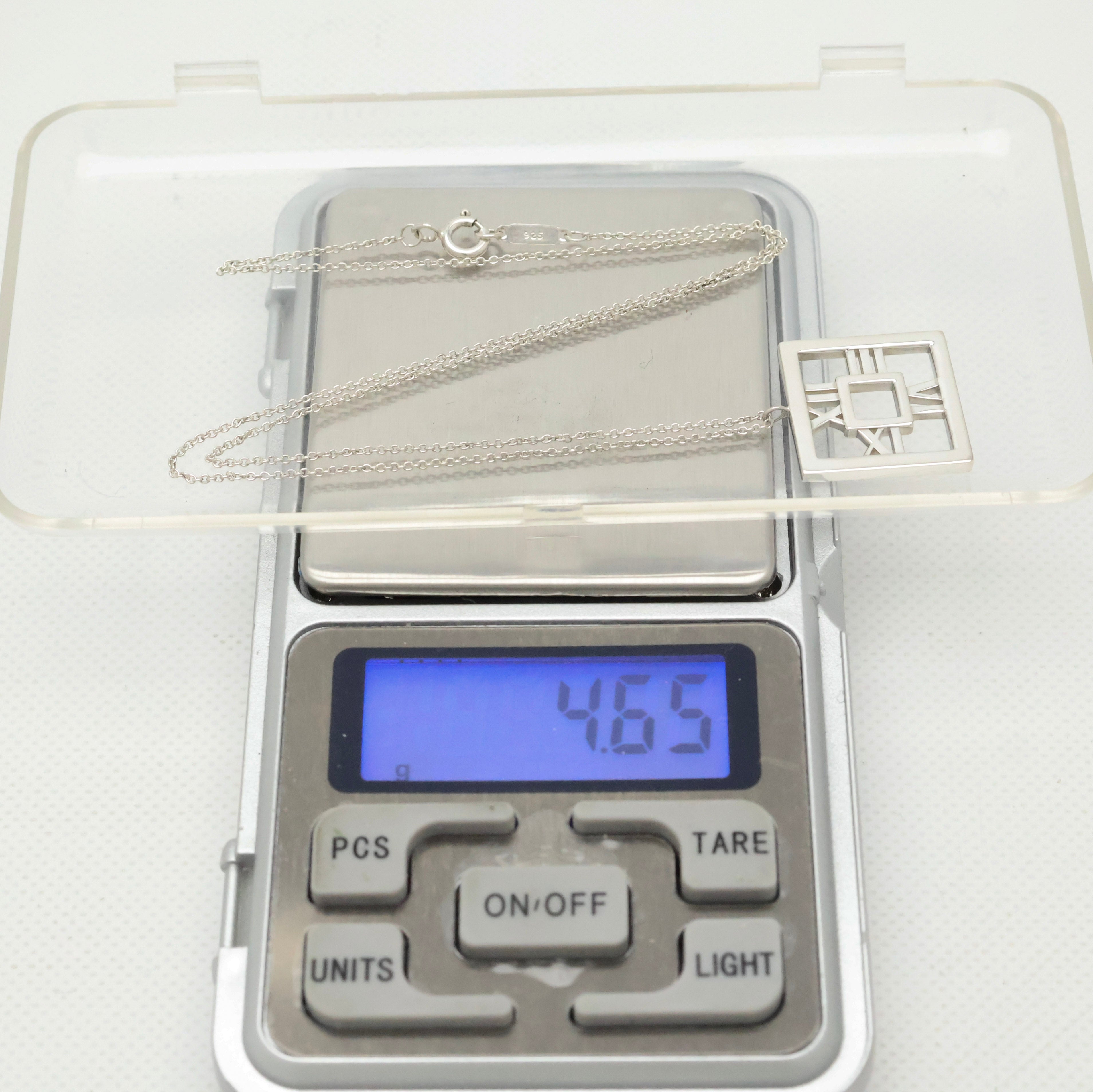 TIFFANY&Co. アトラス オープン スクエア ネックレス AG925