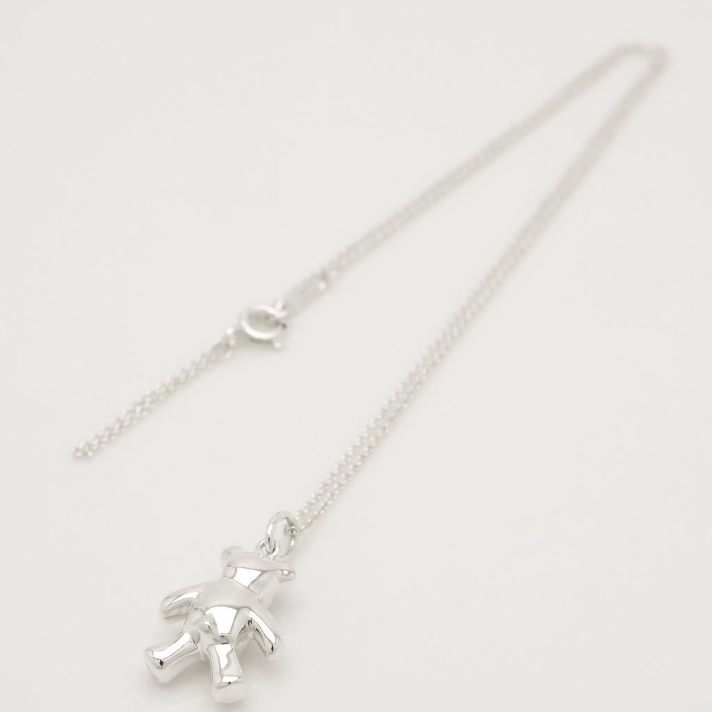 Tiffany & Co. Teddy Bear Pendant Necklace Sterling Silver 925 