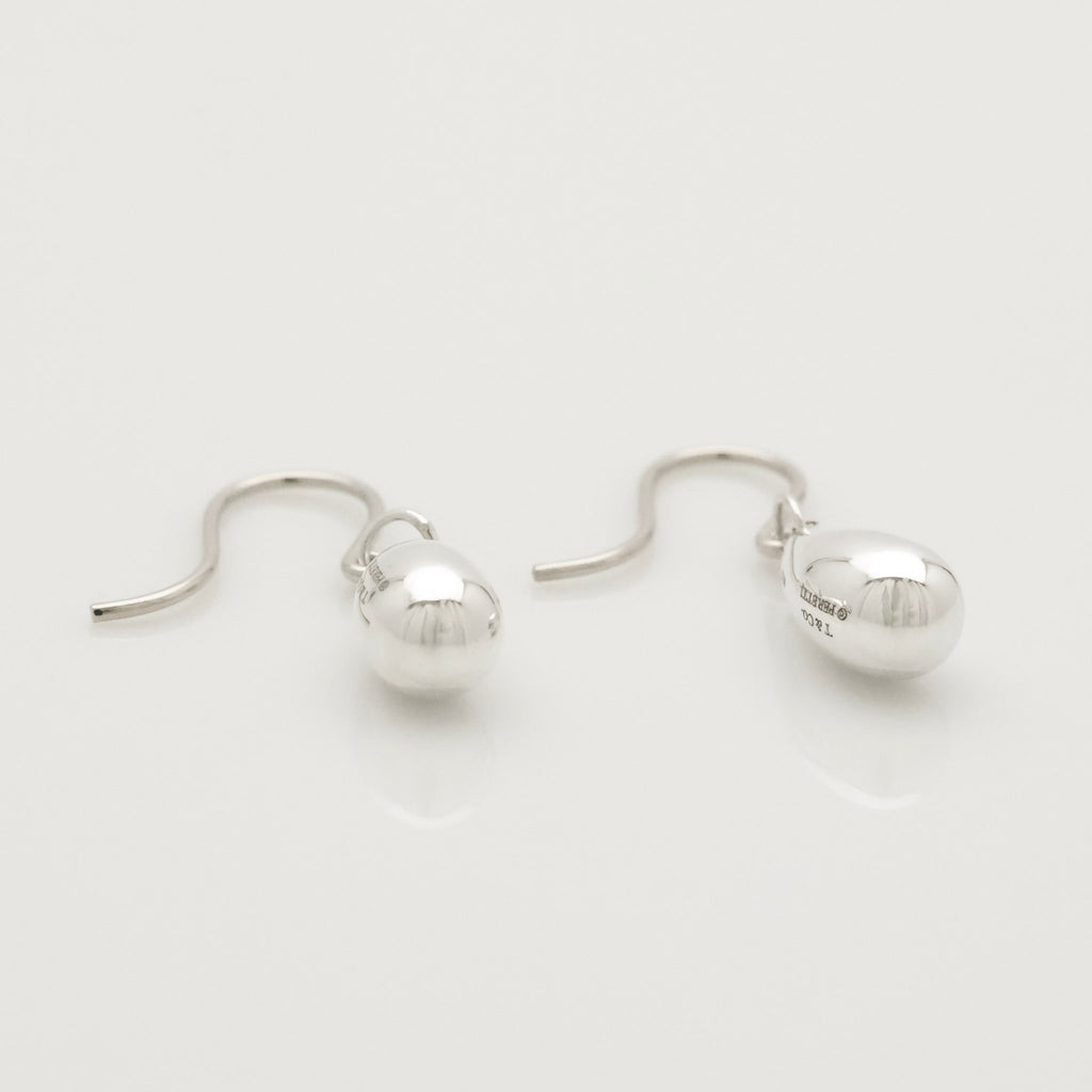 Tiffany & Co. Peretti Teardrop Dangle Earrings Sterling Silver 925