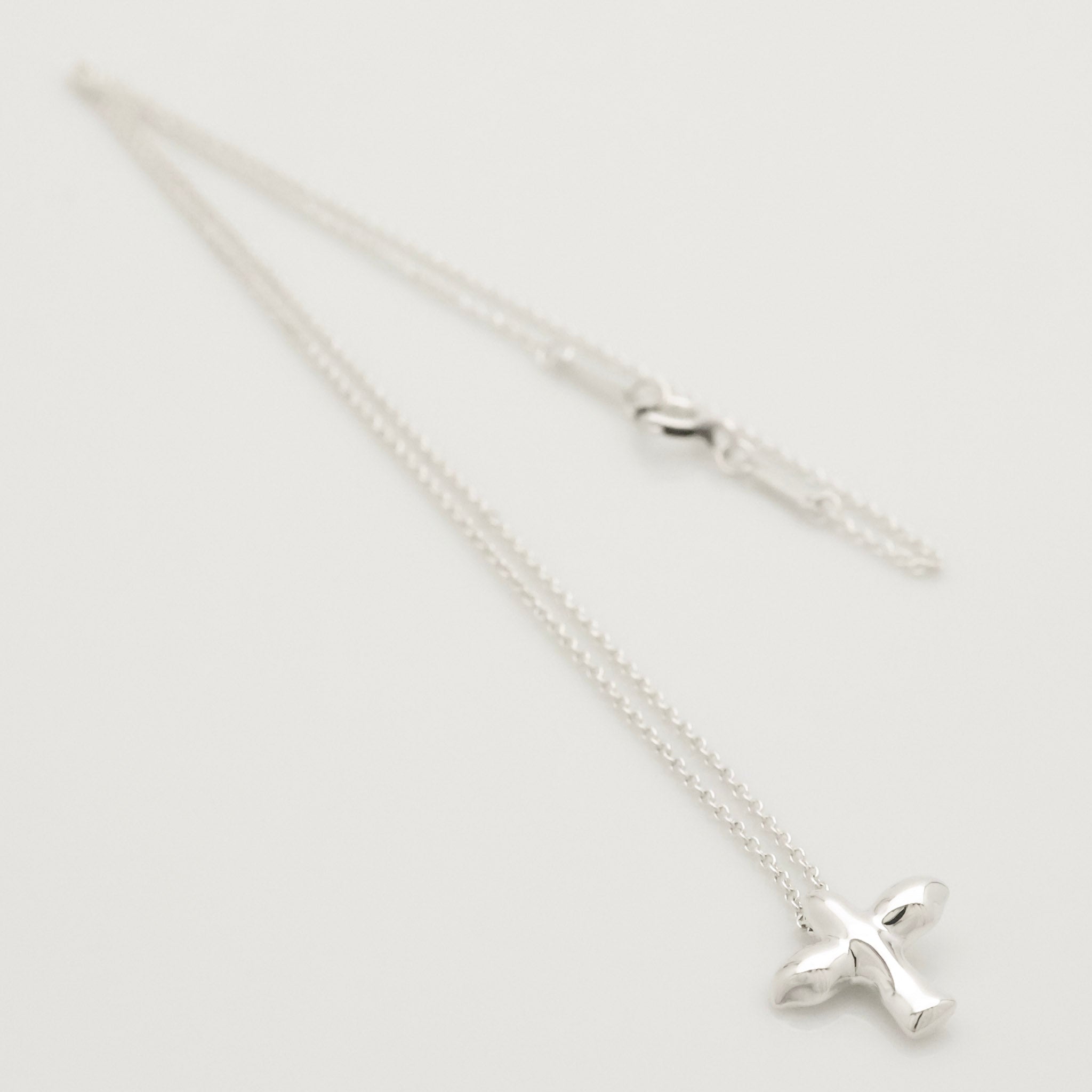  Tiffany & Co Peretti Dove Bird Cross Necklace Sterling Silver 925 