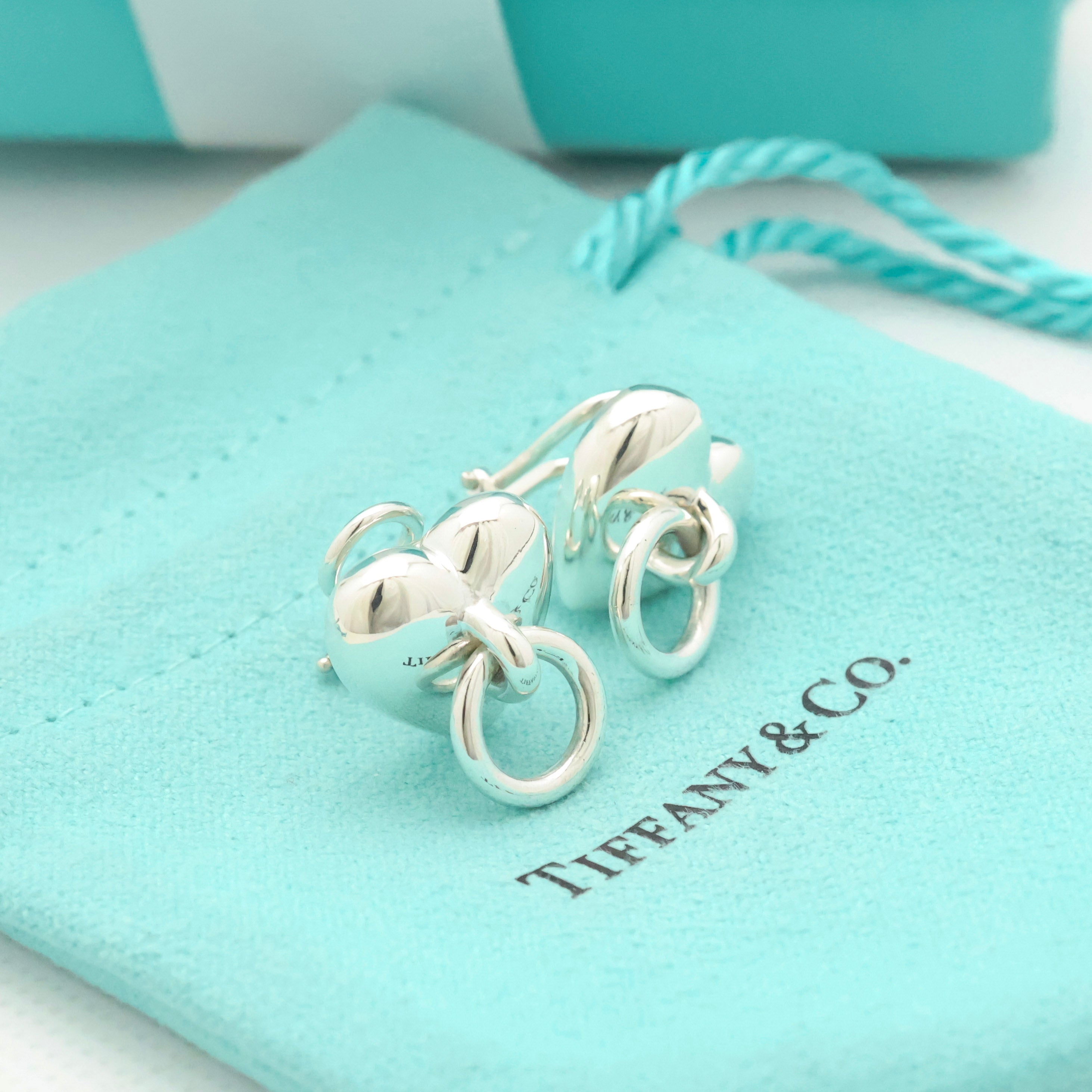 TIFFANY&Co. ハート ドア ノック クリップ イヤリング AG925