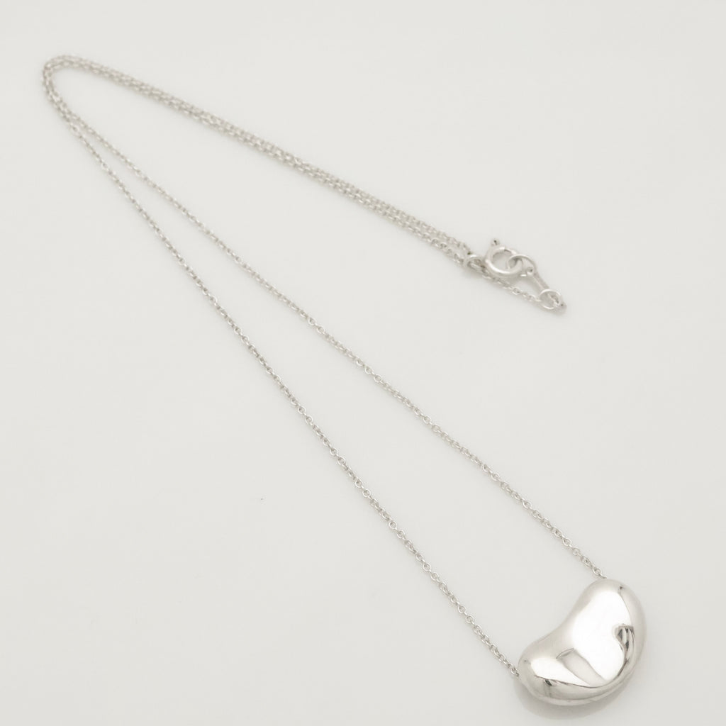  Tiffany & Co. Peretti Large  Bean Necklace  Sterling Silver 925 