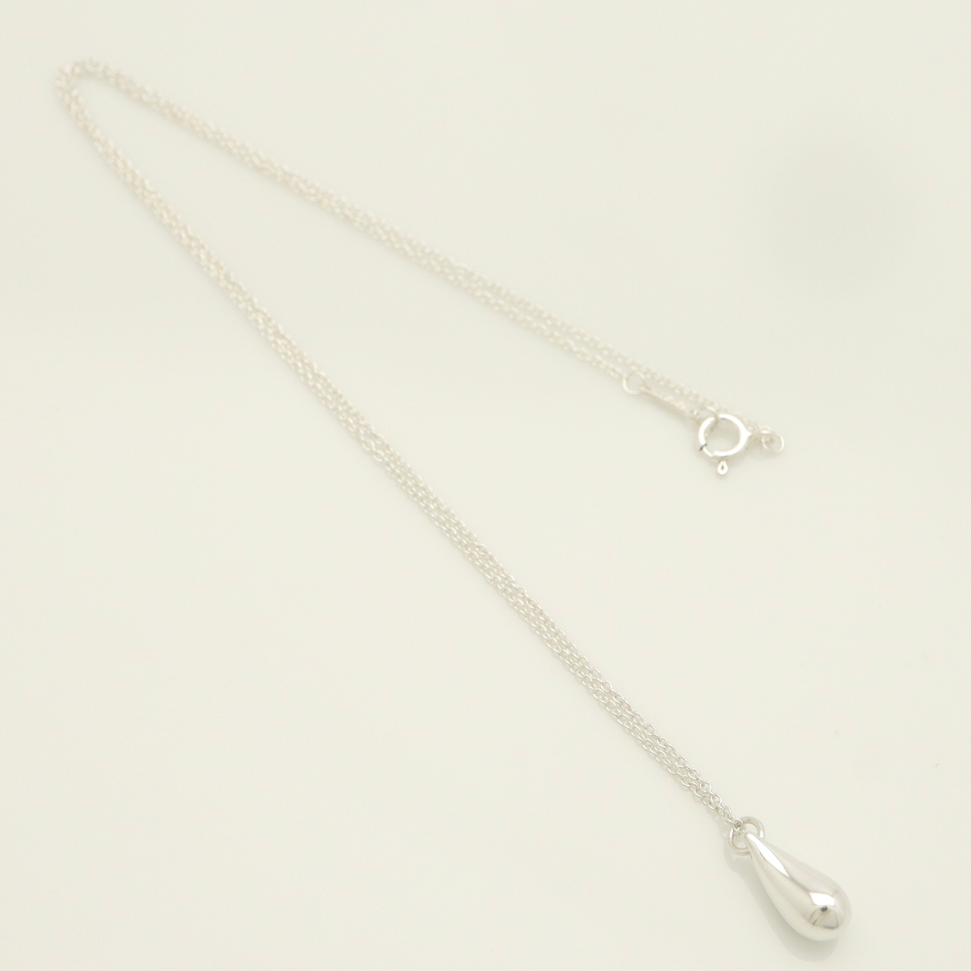 Tiffany & Co. Teardrop Necklace Pendant Sterling Silver 925 