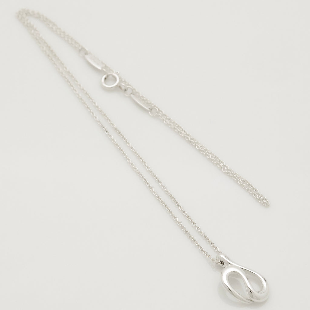 Tiffany & Co. Open Wave Pendant Necklace Sterling Silver 925