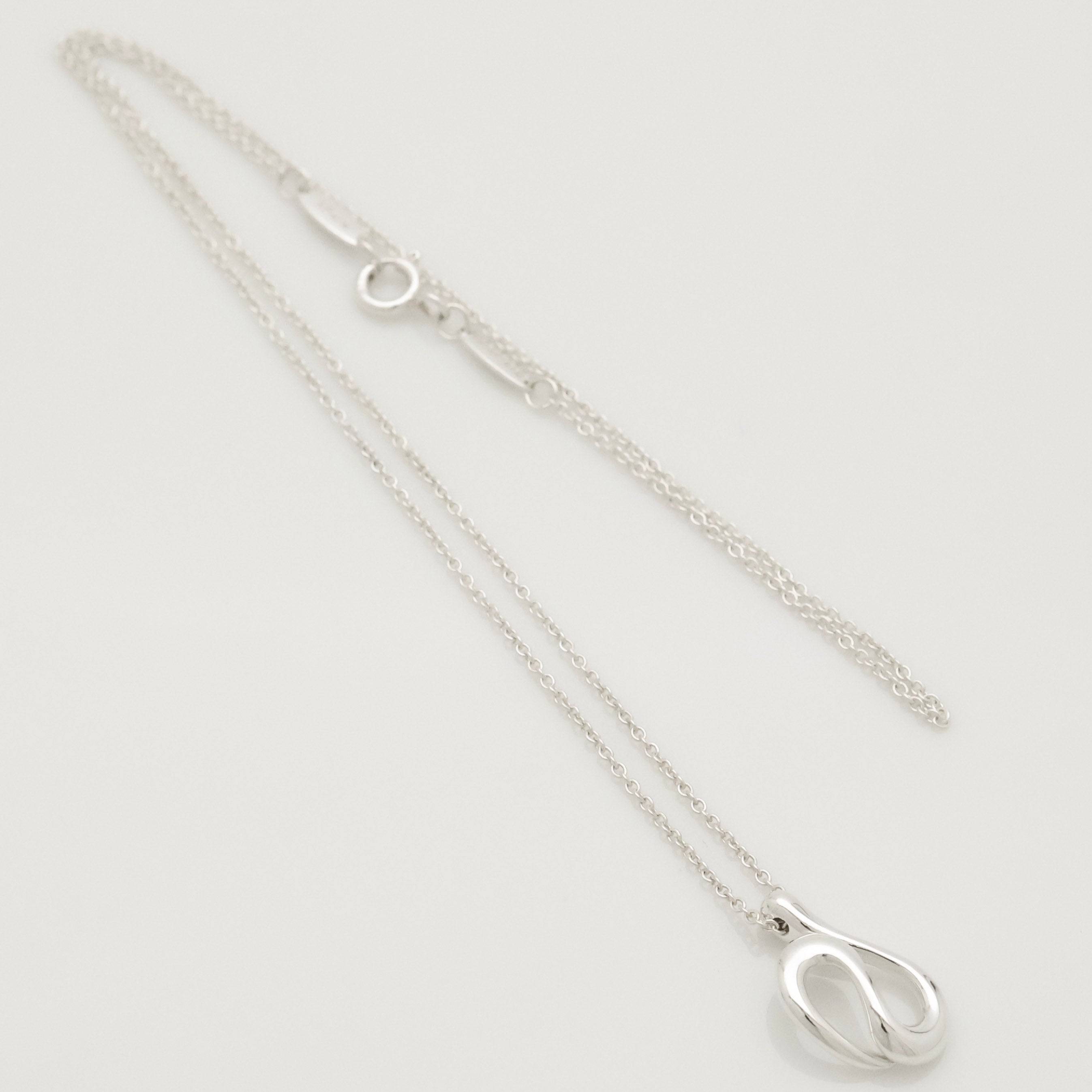 Tiffany & Co. Open Wave Pendant Necklace Sterling Silver 925