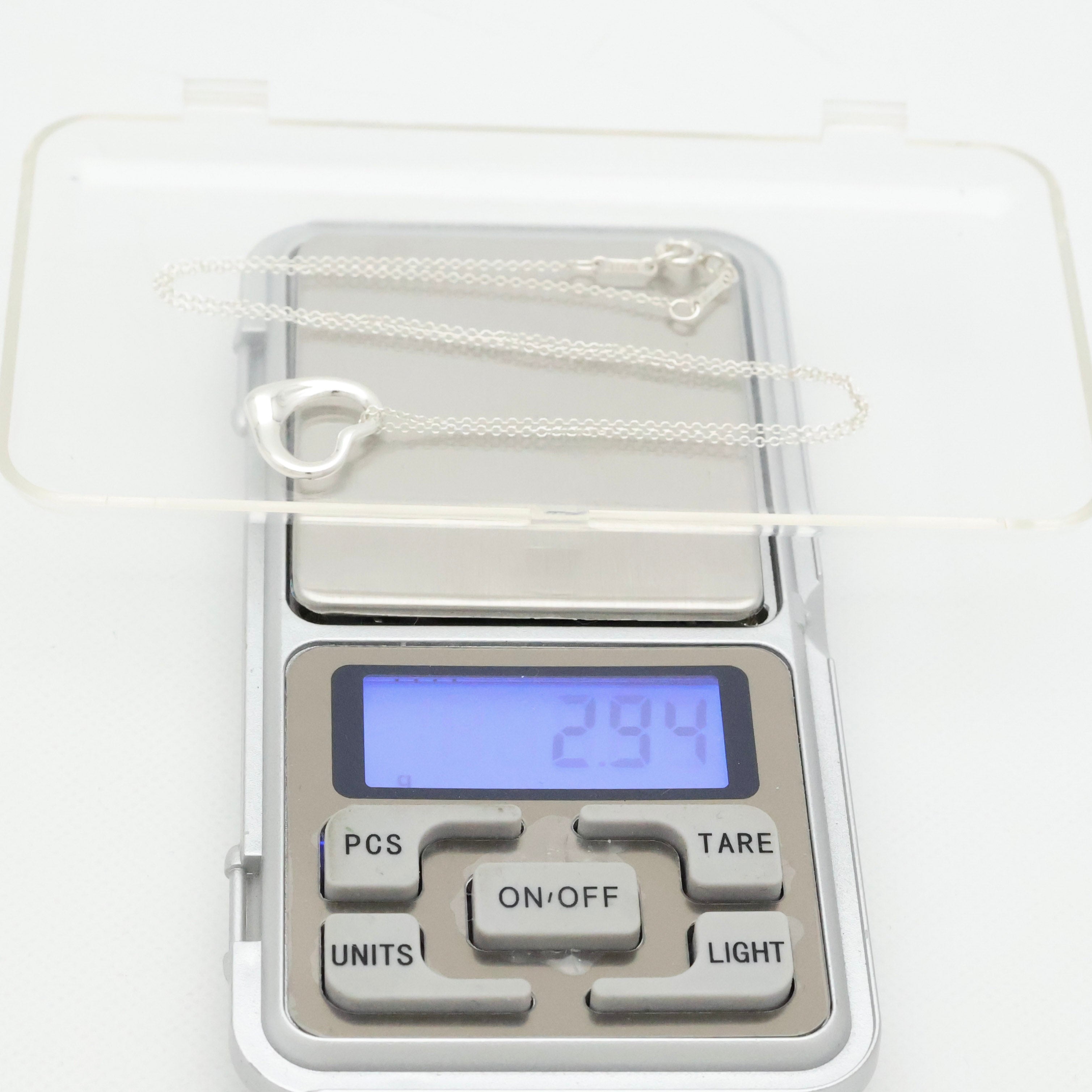 TIFFANY&Co. オープンハート 16mm エルサペレッティ ネックレス AG925