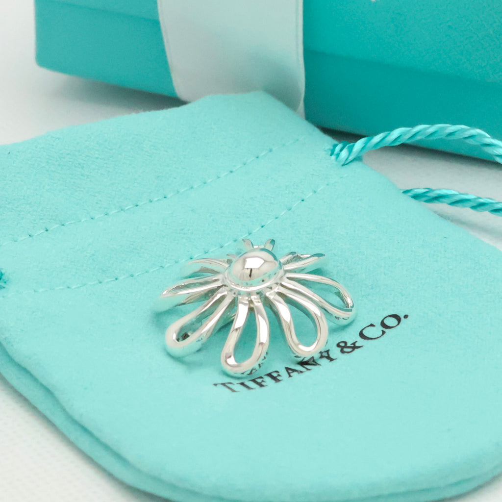 Tiffany & Co. Picasso LARGE Daisy Flower Pin Brooch Sterling Silver 925