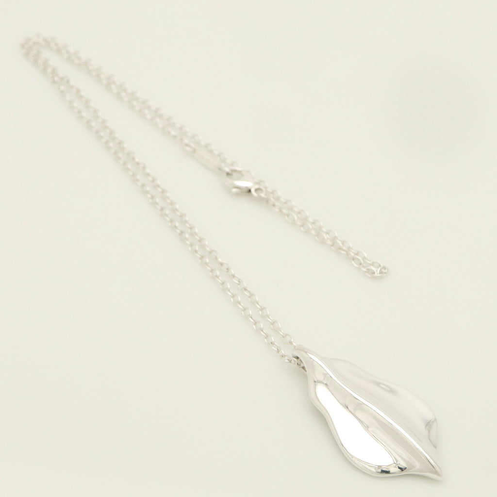 Tiffany & Co. Leaf Necklace Pendant Sterling Silver 925