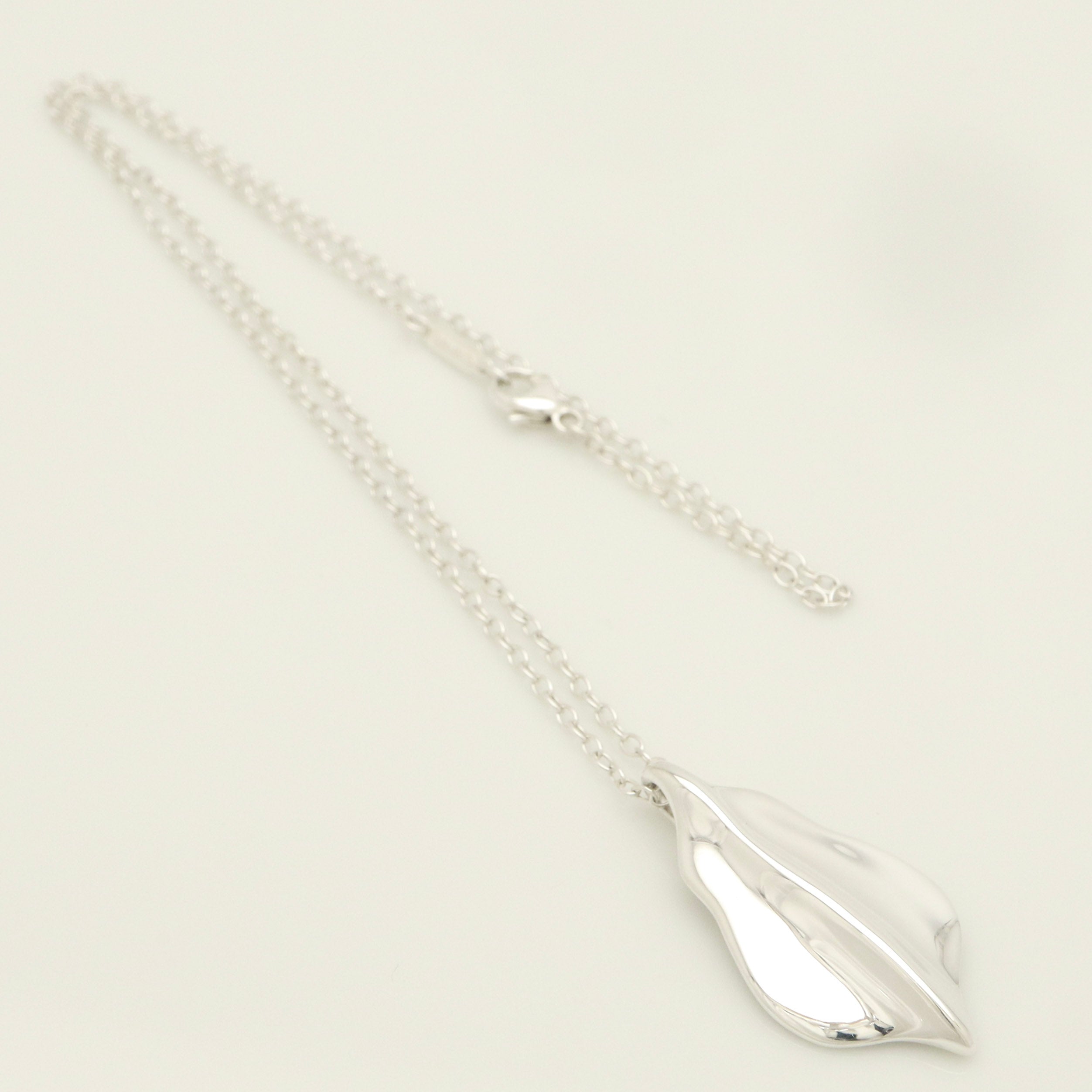 Tiffany & Co. Leaf Necklace Pendant Sterling Silver 925