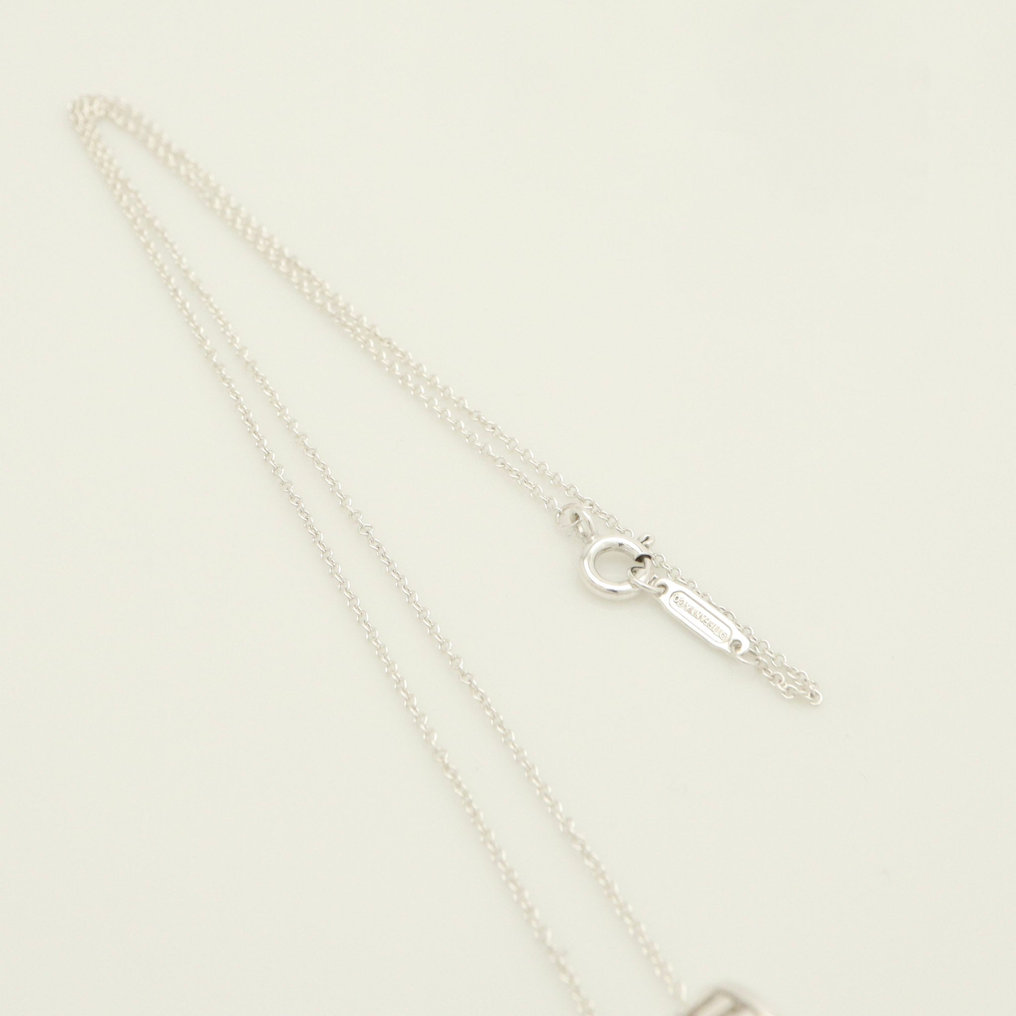  Tiffany & Co. Atlas Ring Pendant Necklace Sterling Silver 925