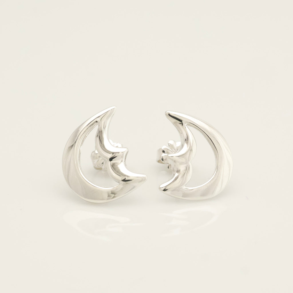 Tiffany & Co. Picasso Half Moon Stud Earrings Sterling Silver 925