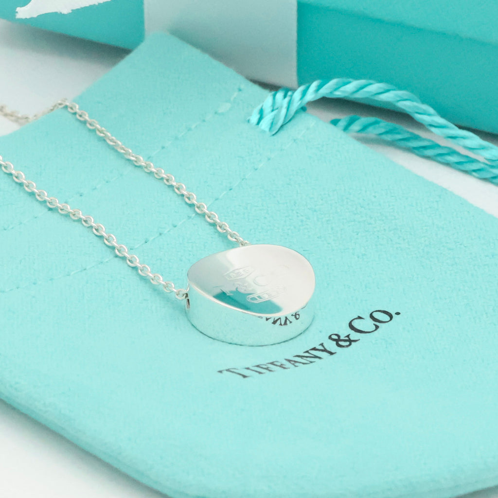 Tiffany & Co. 1837 Concave Circle Necklace Sterling Silver 925