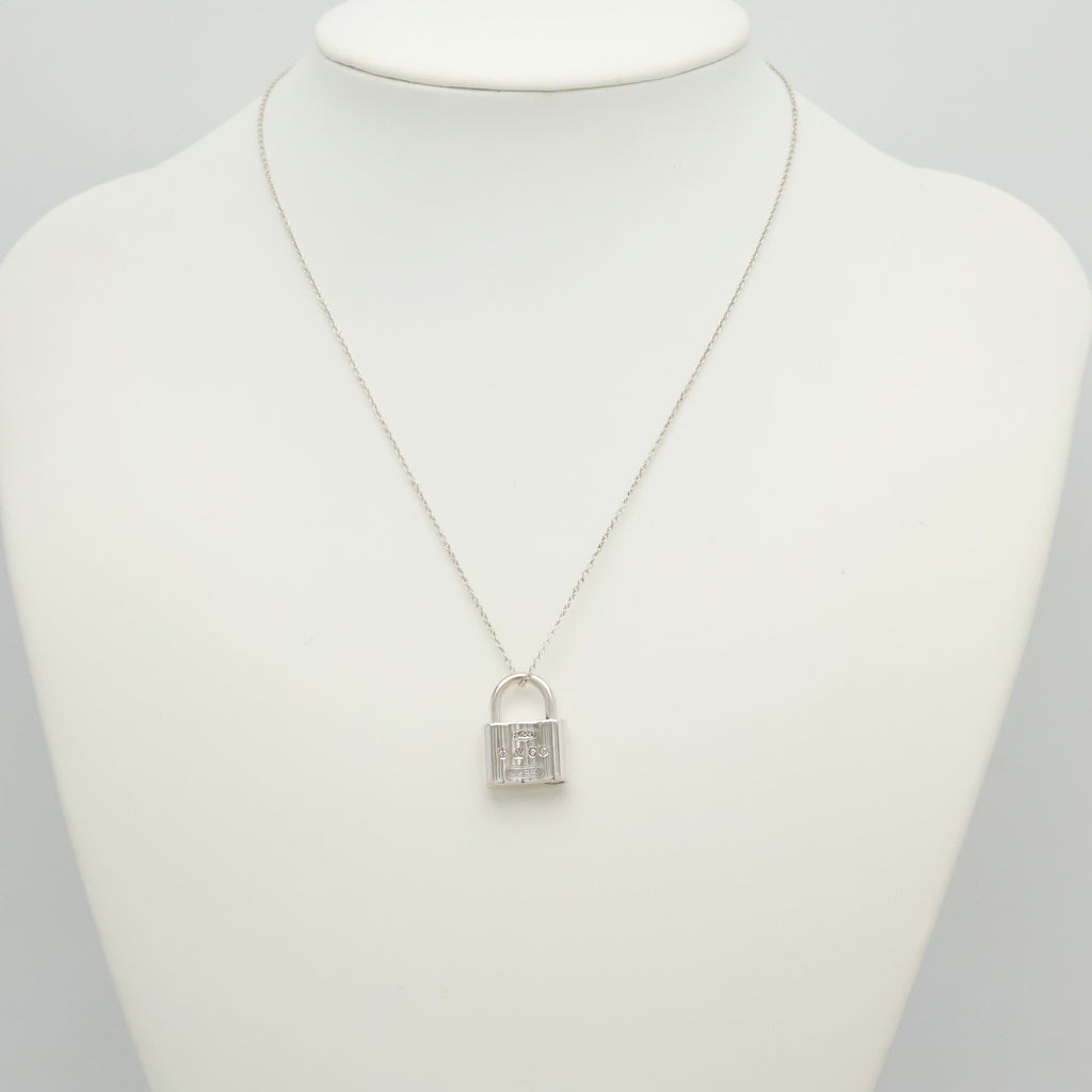 Tiffany & Co 1837 Padlock Necklace Pendant Sterling Silver 925 Chain