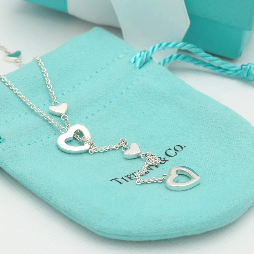 TIFFANY&Co. ハート リンク ラリアット ネックレスAG925