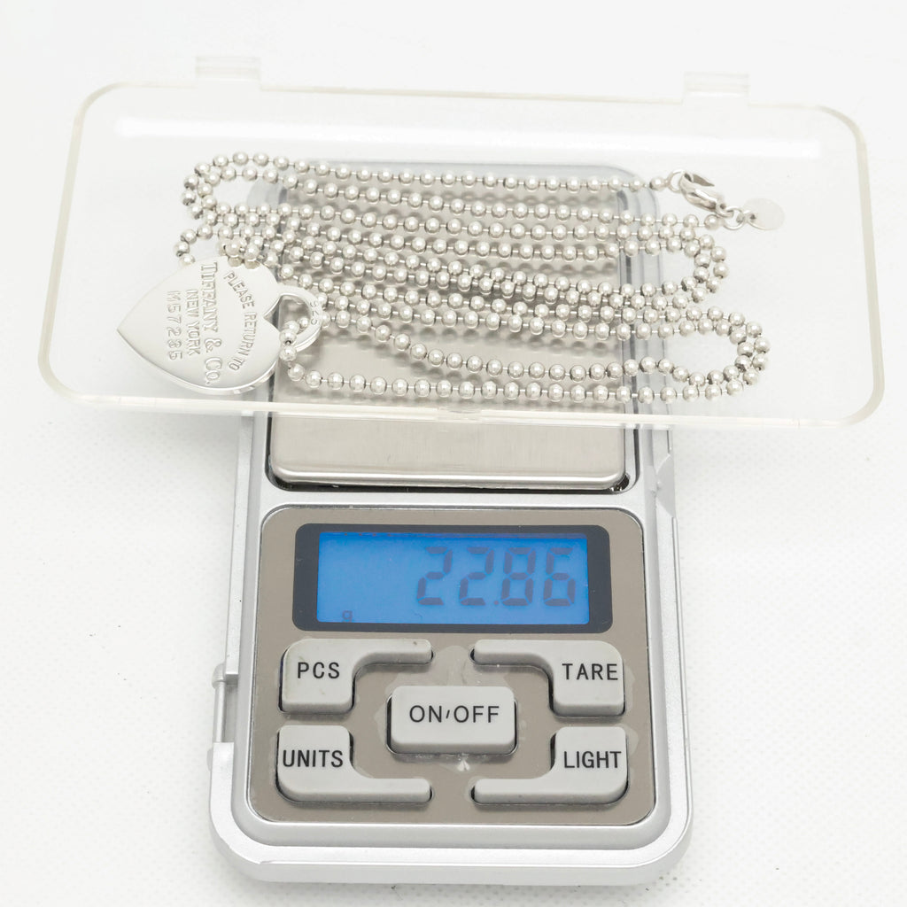 TIFFANY&Co. リターントゥ ティファニー ハート タグ ボール チェーン ネックレス AG925