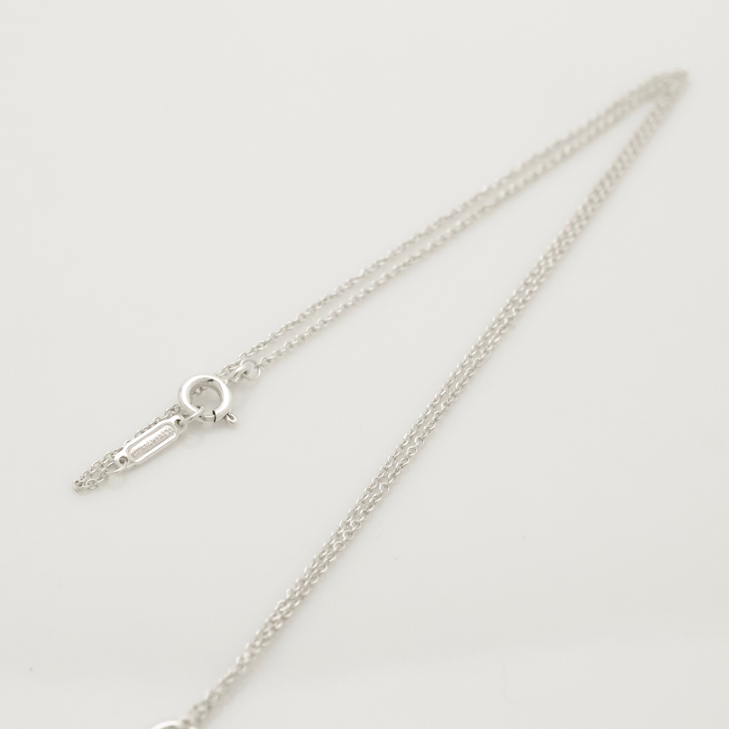  Tiffany & Co. Return to Mini Heart Lock Padlock Necklace  Sterling Silver 925