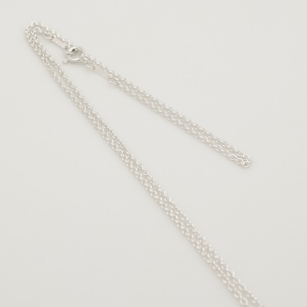 Tiffany & Co. Open Heart Pendant Necklace Sterling Silver 925