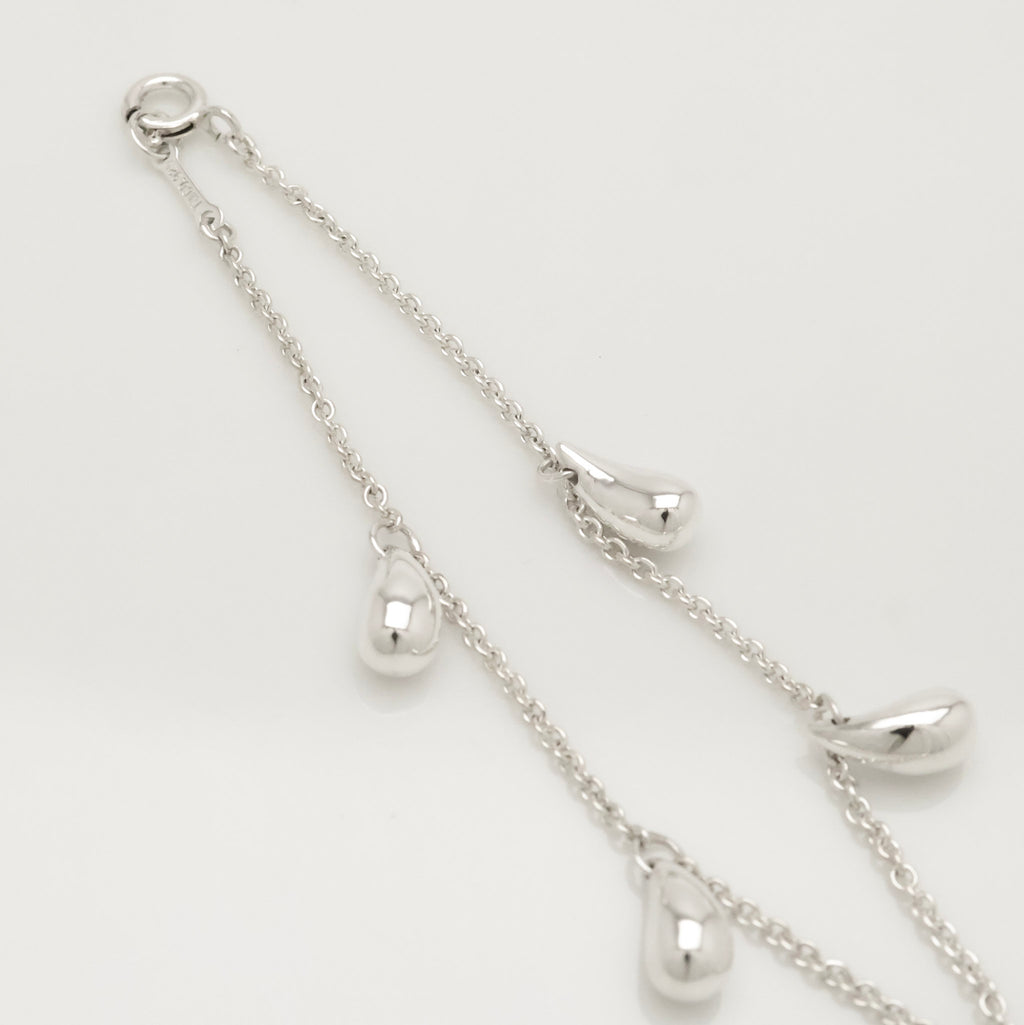 Tiffany & Co. Peretti Five 5 Teardrop Bracelet Sterling Silver 925