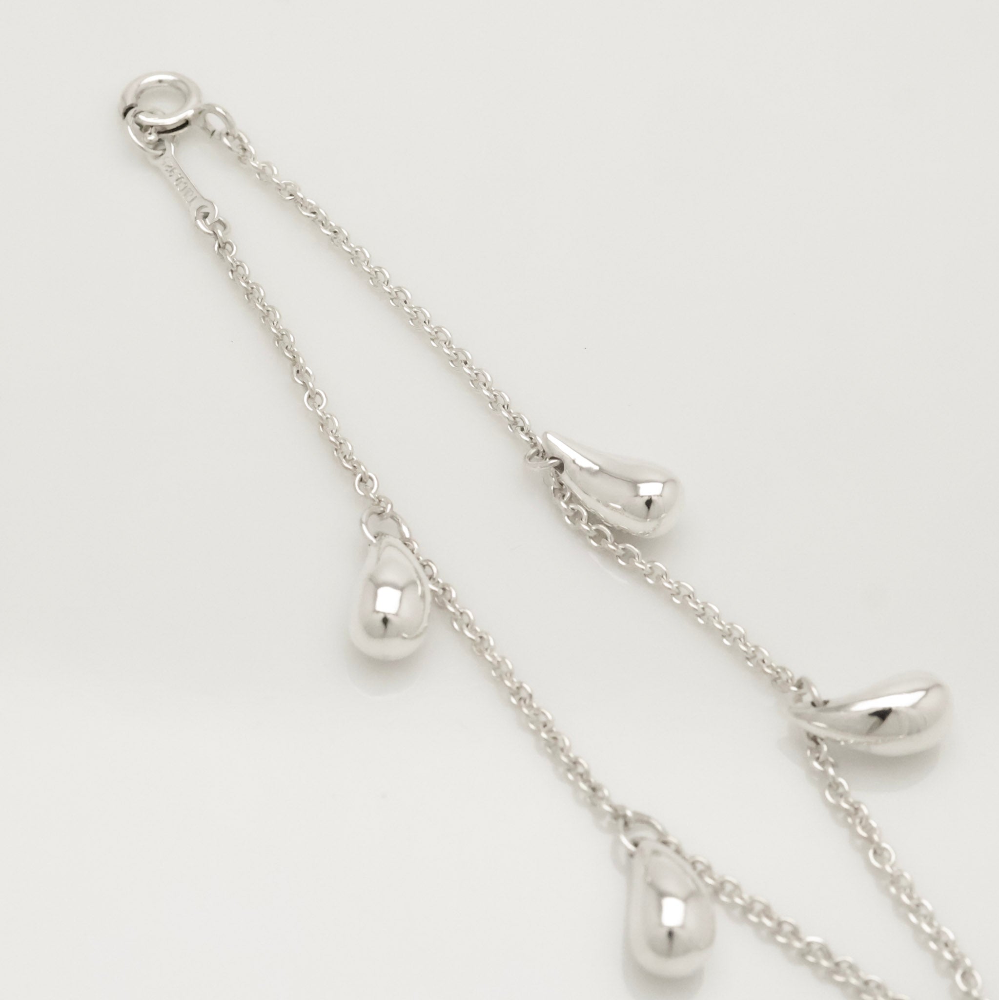 Tiffany & Co. Peretti Five 5 Teardrop Bracelet Sterling Silver 925