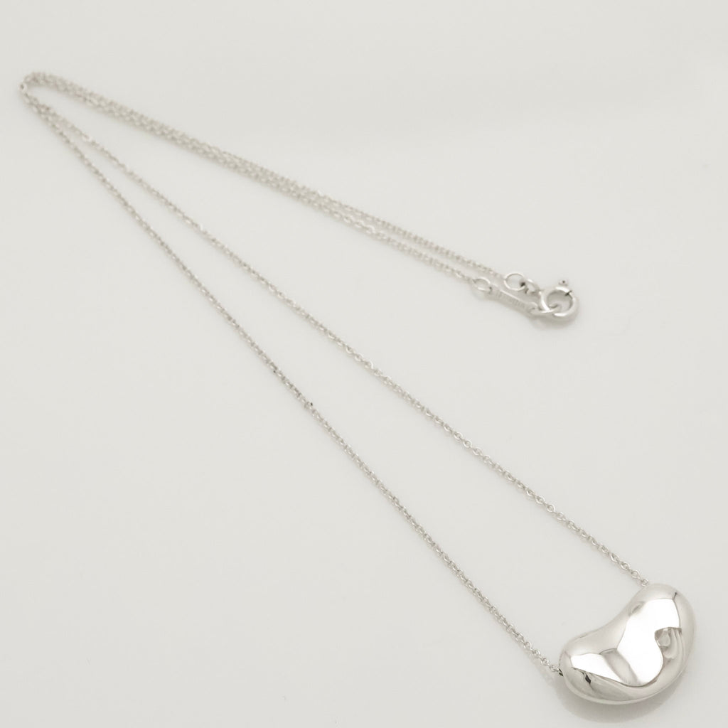  Tiffany & Co. Peretti Large  Bean Necklace  Sterling Silver 925 