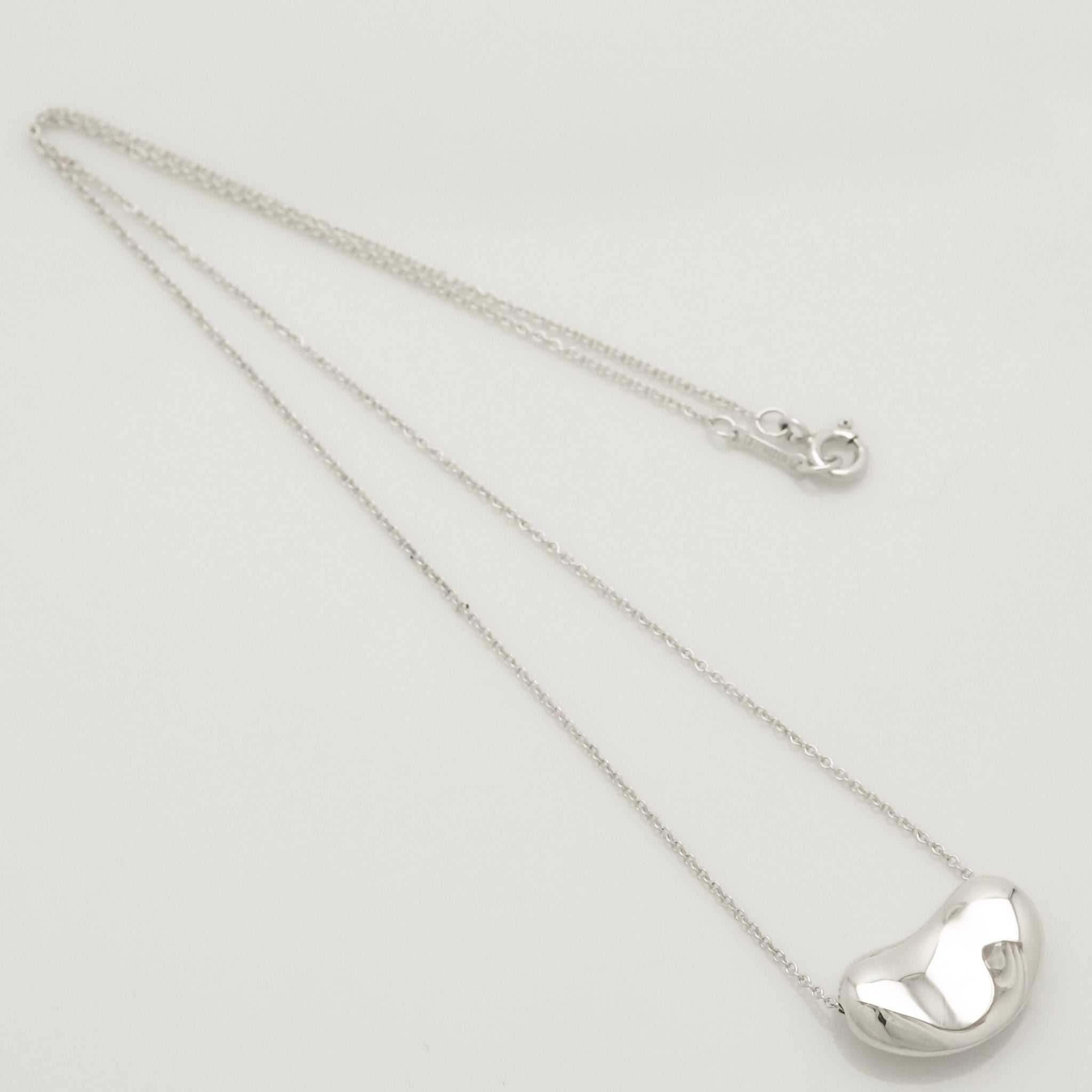  Tiffany & Co. Peretti Large  Bean Necklace  Sterling Silver 925 