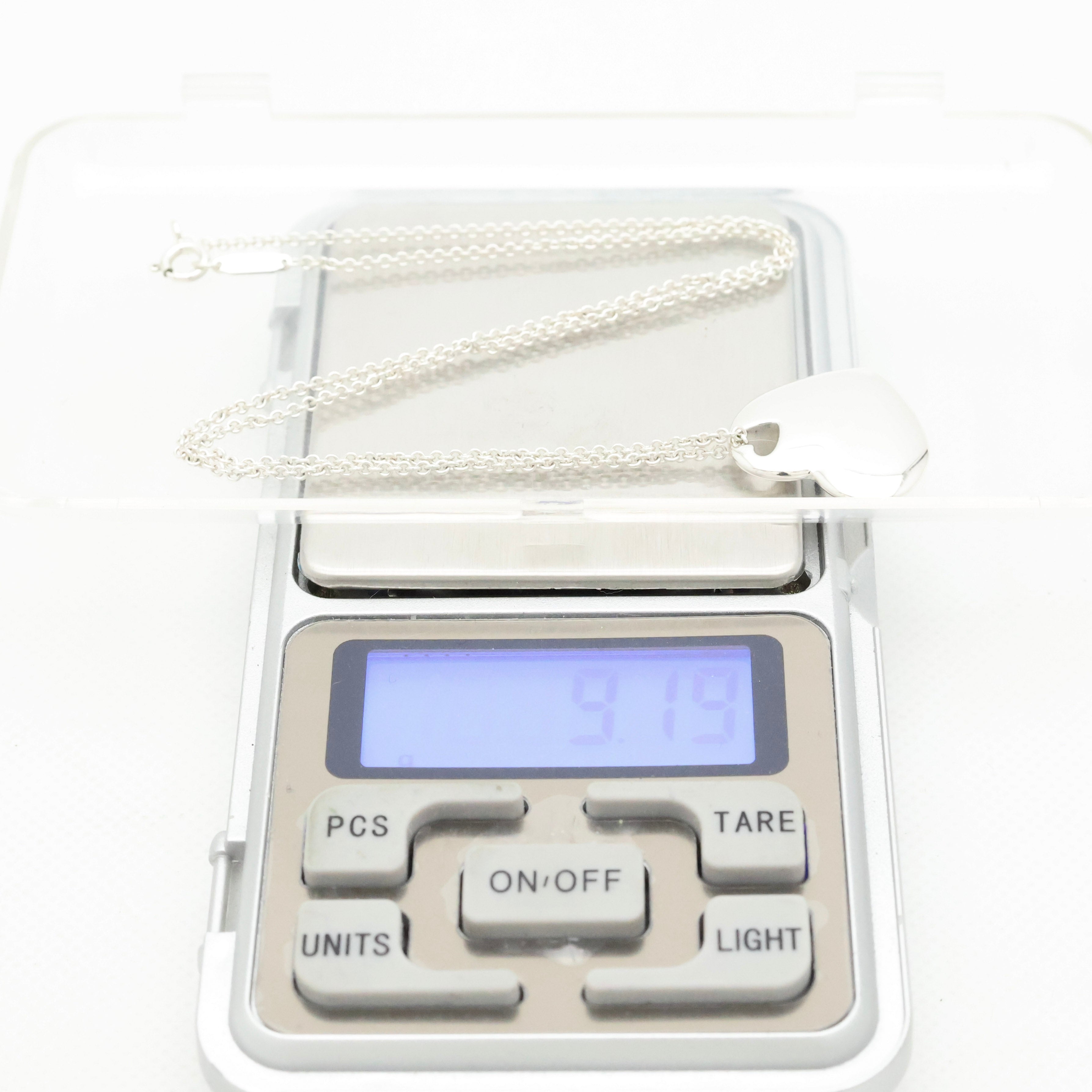 TIFFANY&Co. 2 ハート ステンシル カットアウト ネックレス AG925