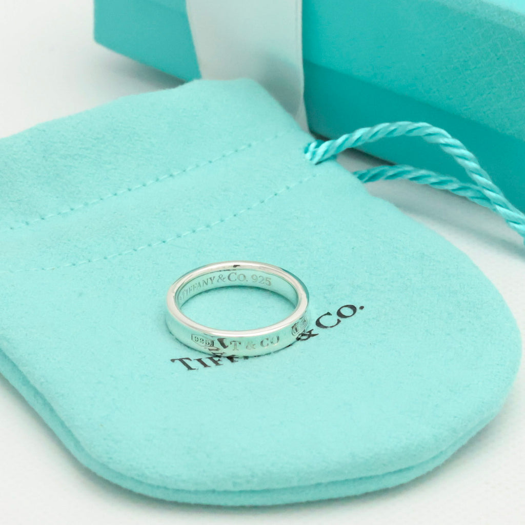Tiffany & Co. 1837 Narrow Band Ring Sterling Silver 925