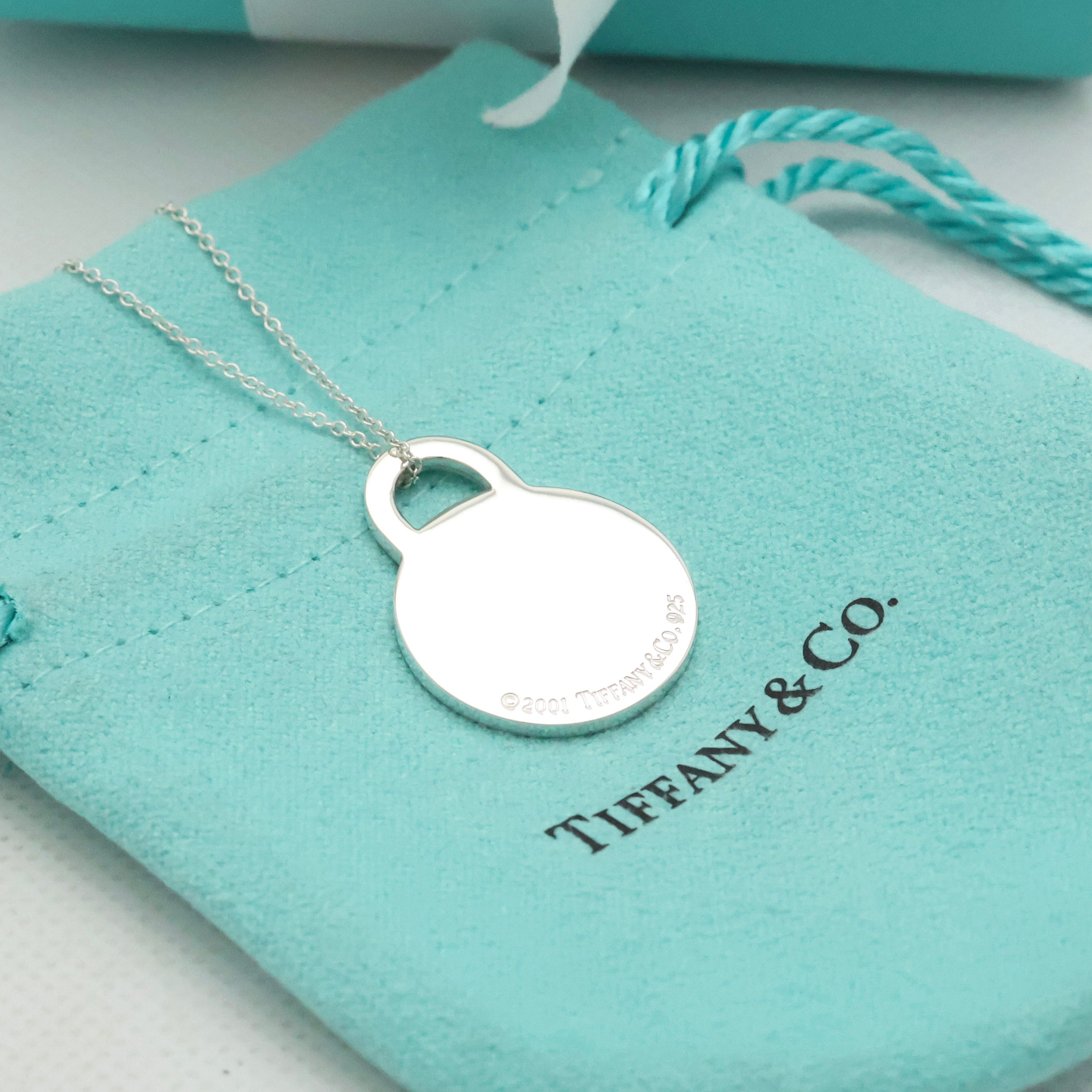 TIFFANY&Co. ラウンド タグ ネックレス AG925
