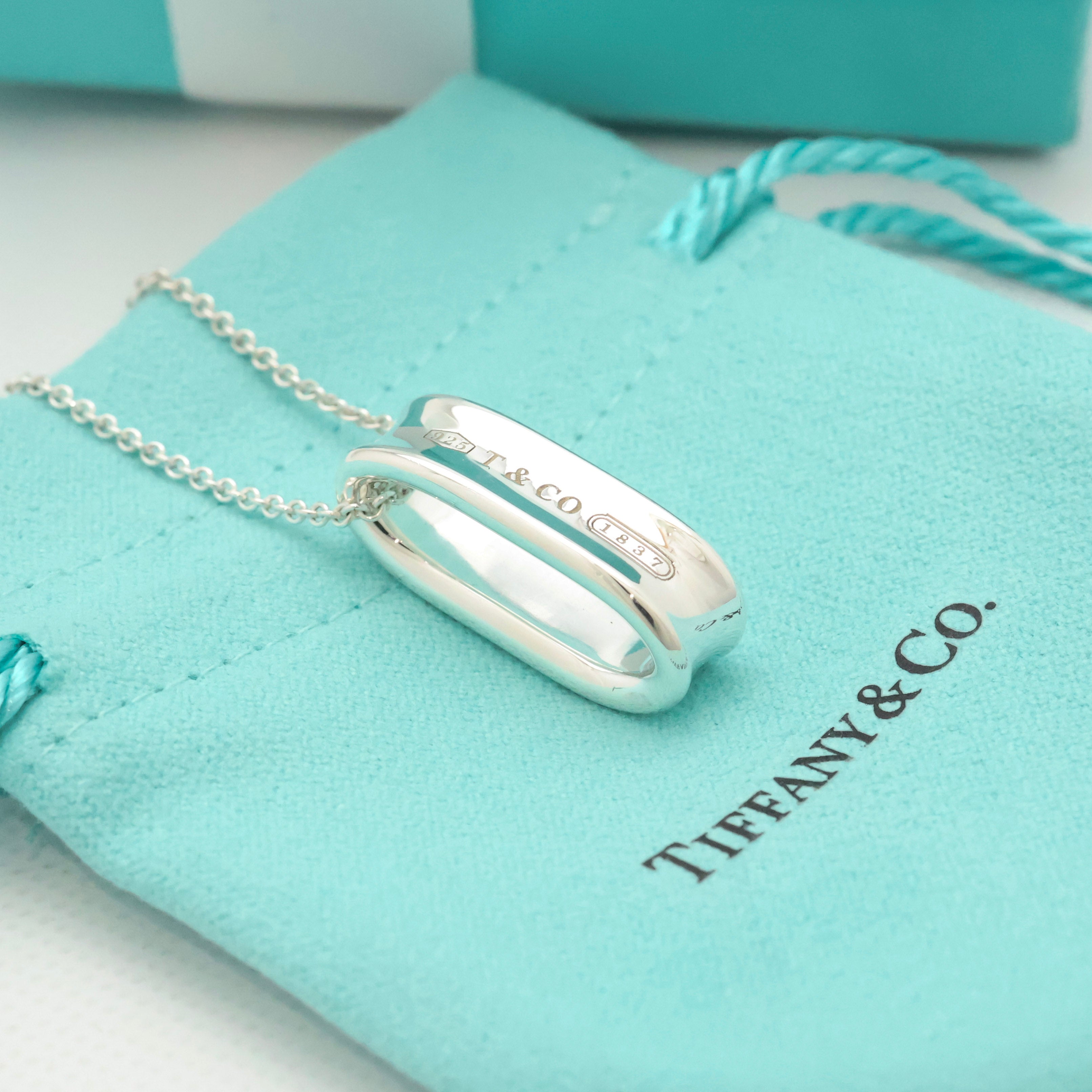 TIFFANY&Co. 1837 オーバル ループ ネックレス AG925