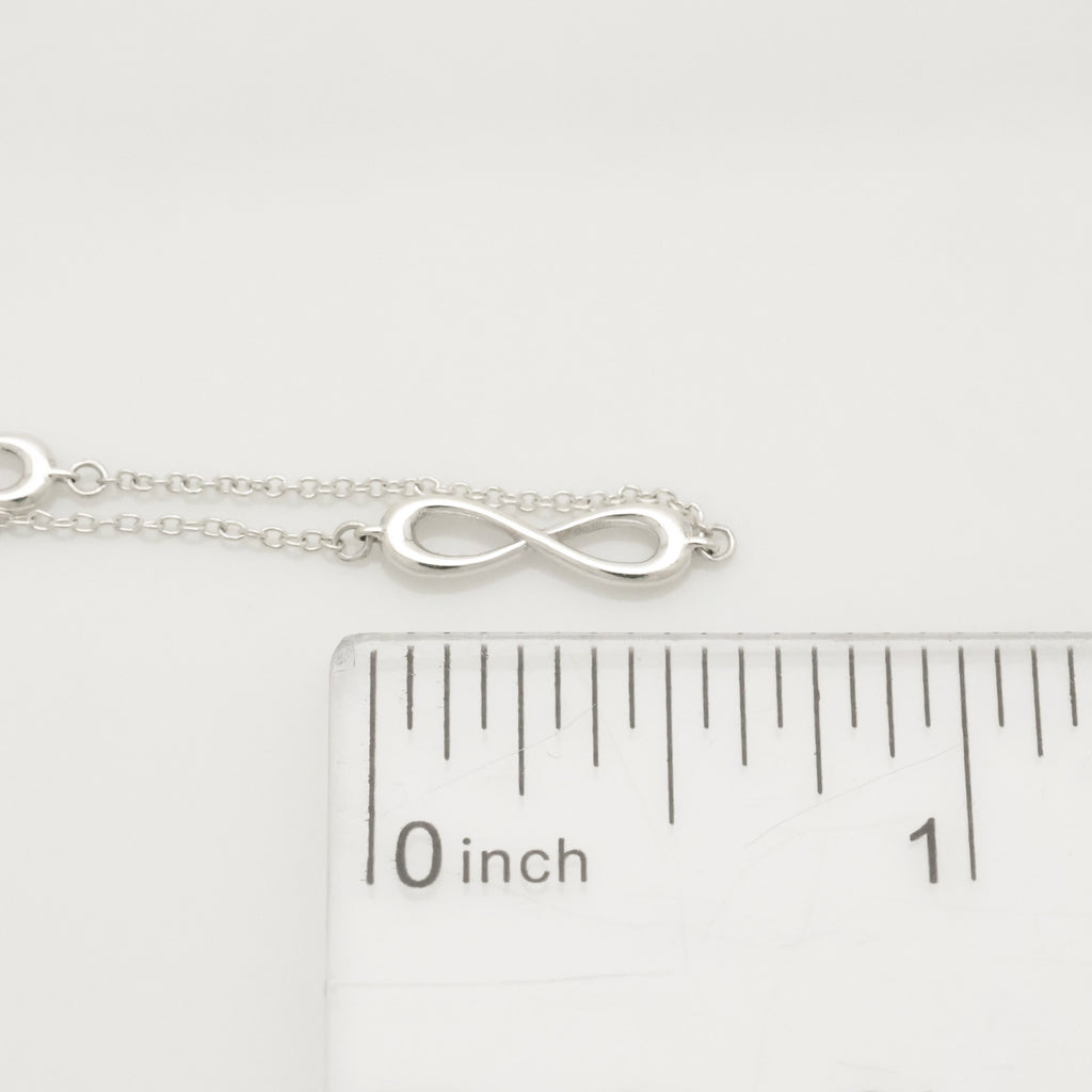 TIFFANY&Co. 3連 トリプル インフィニティ エンドレス ブレスレット AG925