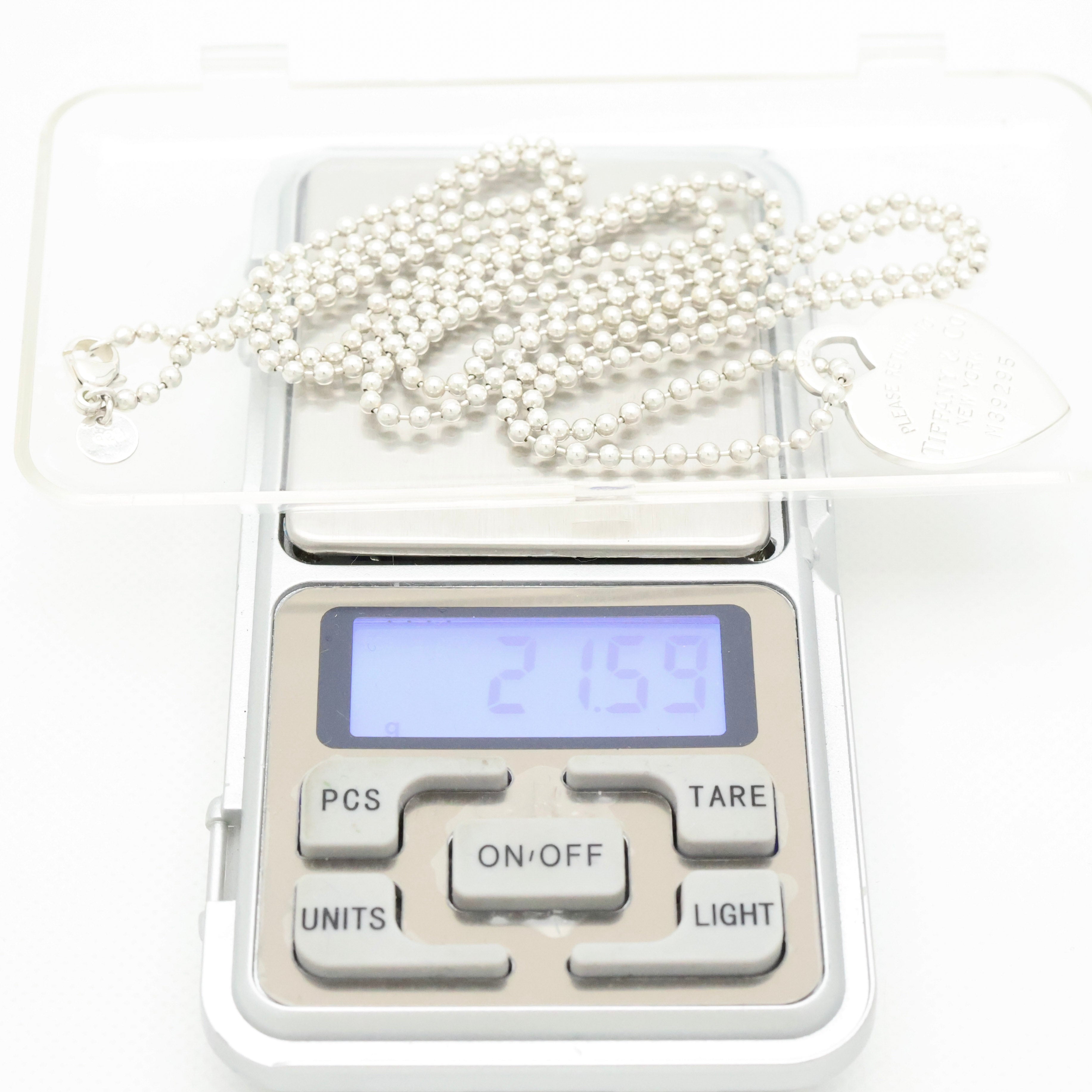 TIFFANY&Co. リターントゥ ティファニー ハート タグ ボール チェーン ネックレス AG925