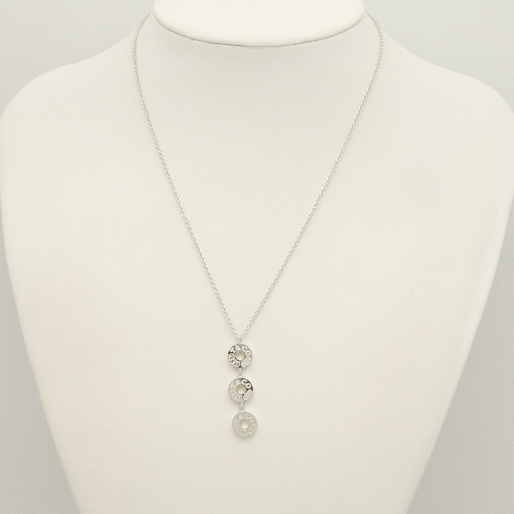 Tiffany & Co. 1837 Triple 3 Circle Pendant Necklace Sterling Silver 925