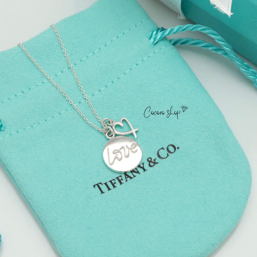 TIFFANY&Co. ノーツ LOVE ディスク ＆ ラビング ハート パロマピカソ ネックレス AG925