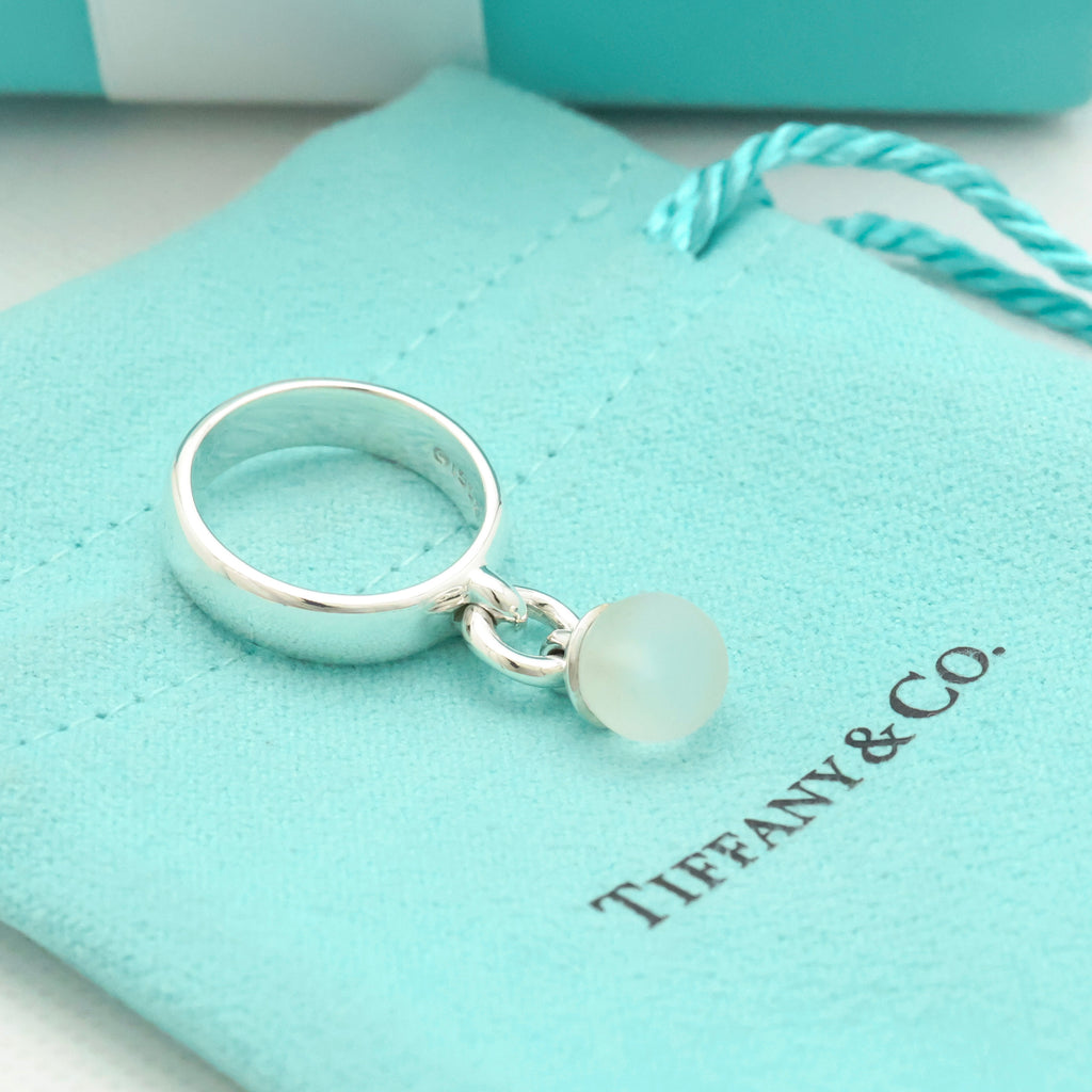 TIFFANY&Co. クォーツ ボール ダングル リング 10 号 AG925