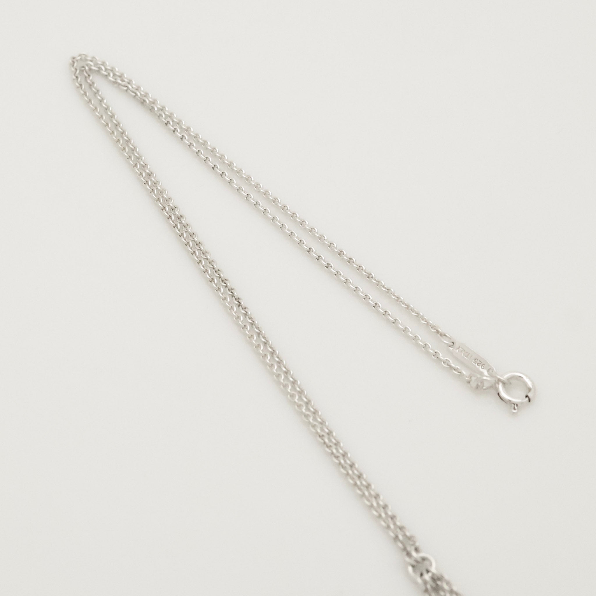 Tiffany & Co. 1837 Elements Three Bar Drop Necklace Sterling Silver 925