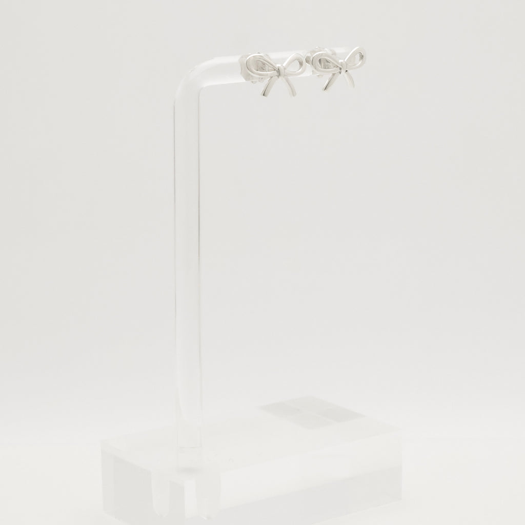 TIFFANY&Co. リボン ボウ スタッド ピアス AG925