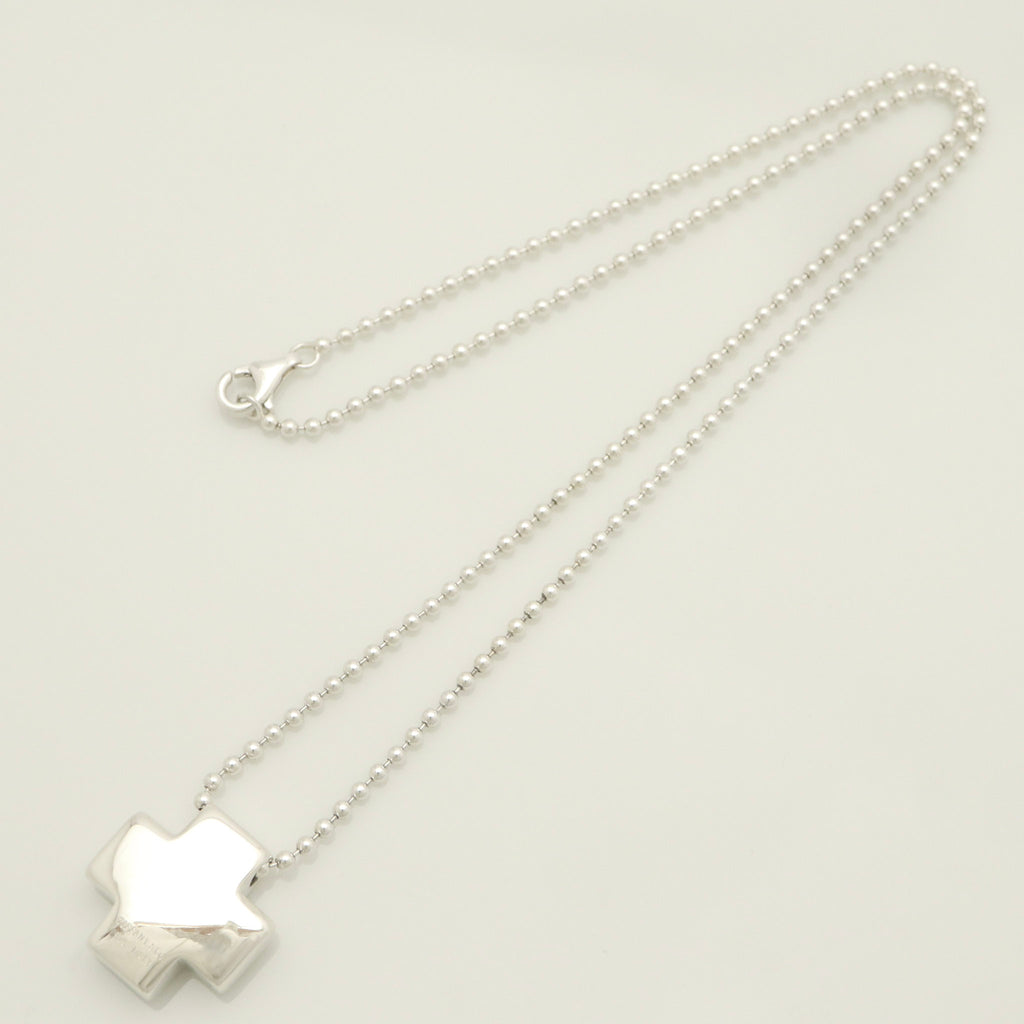 TIFFANY&Co. Roman cross Necklace Ball chain Sterling Silver 925 